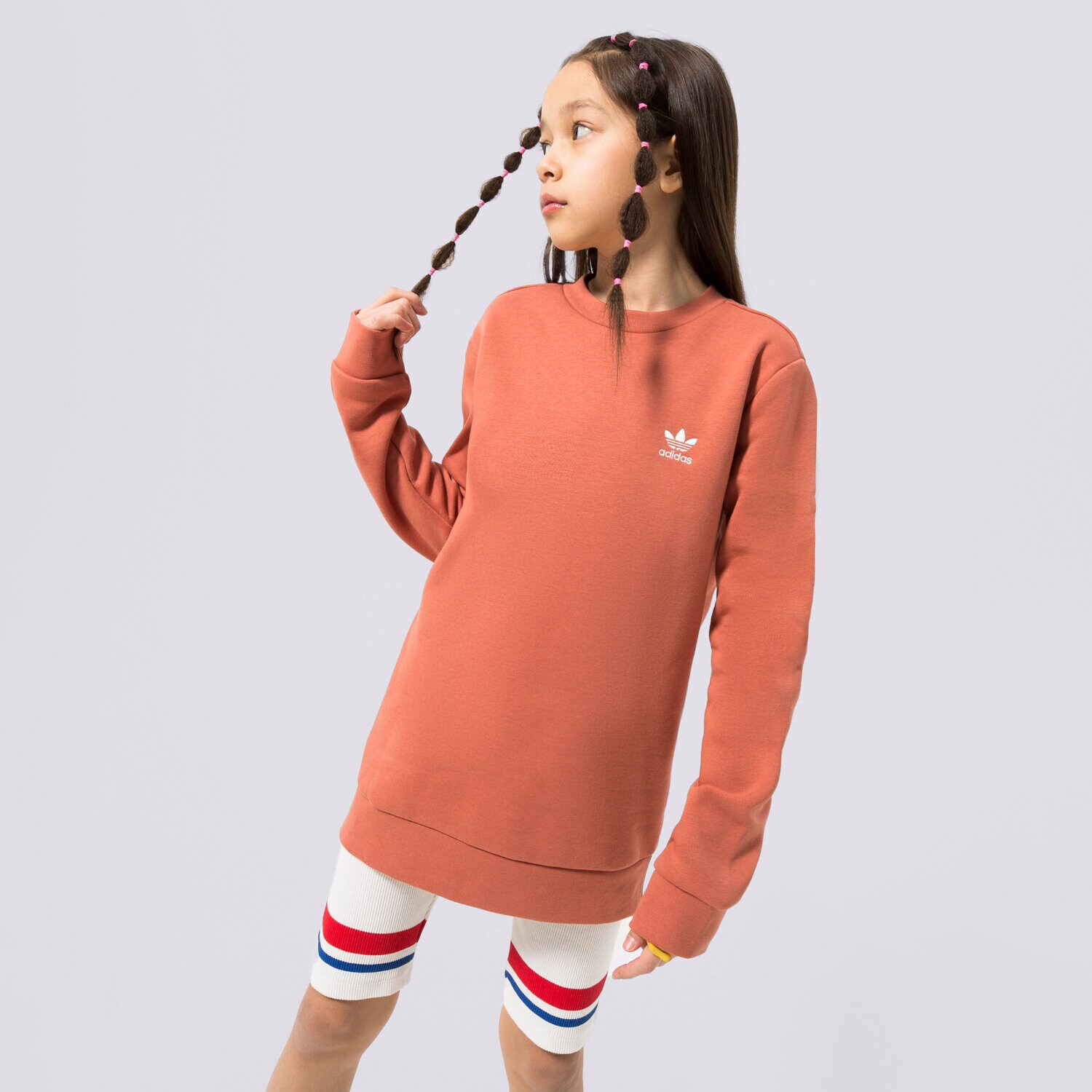 Kinder ADIDAS SWEATSHIRT CREW BOY HK2903 Braun