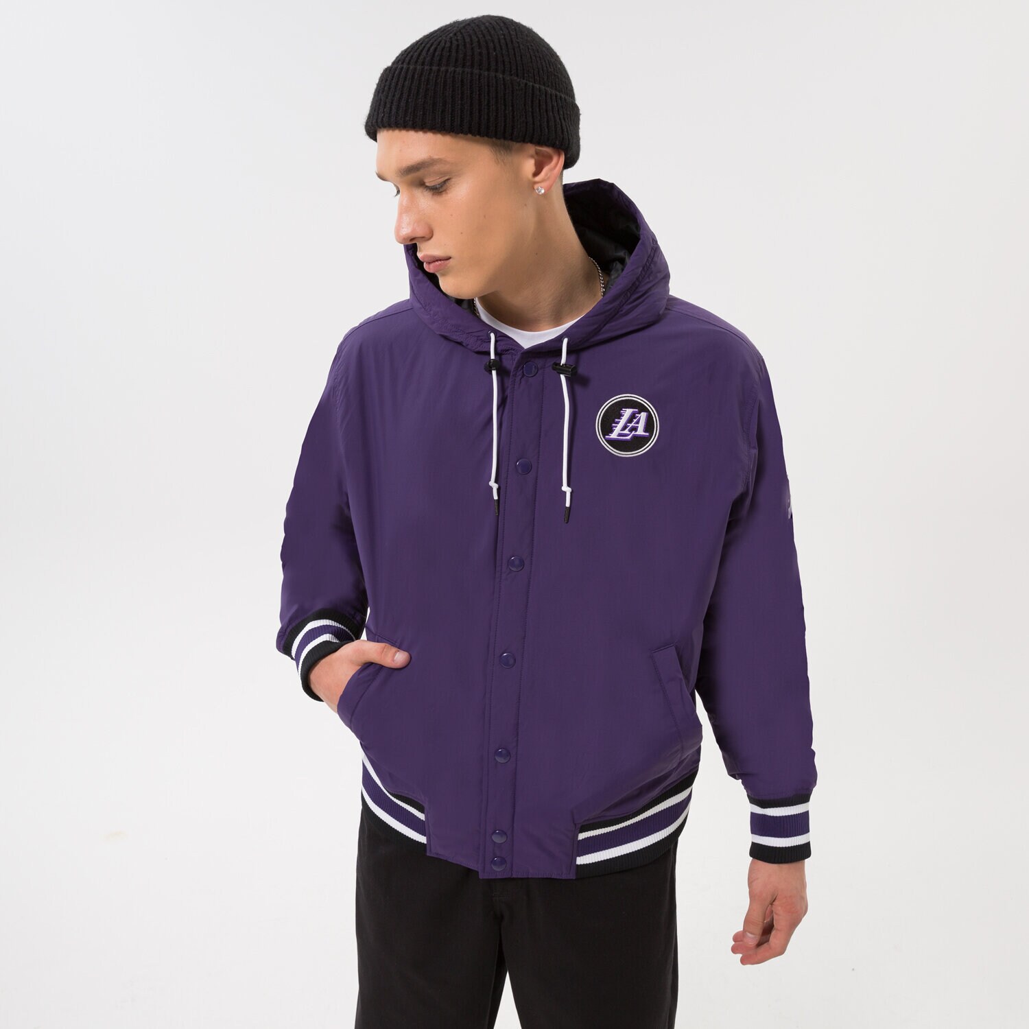 Herren Übergangsjacke NIKE JACKE PRZEJŚCIOWA LAL M NK JKT FILL CTS CE NBA DN4721-535 Dunkelblau