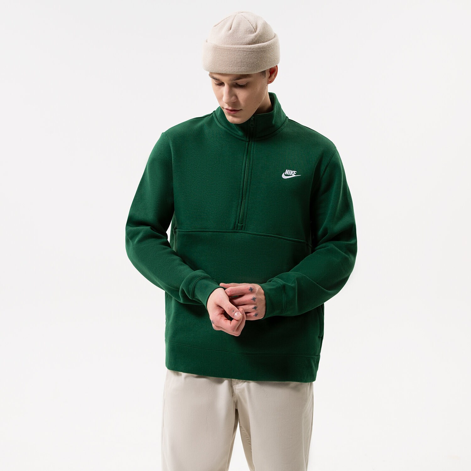 Herren NIKE SWEATSHIRT NIKE SPORTSWEAR CLUB DD4732-341 Grün