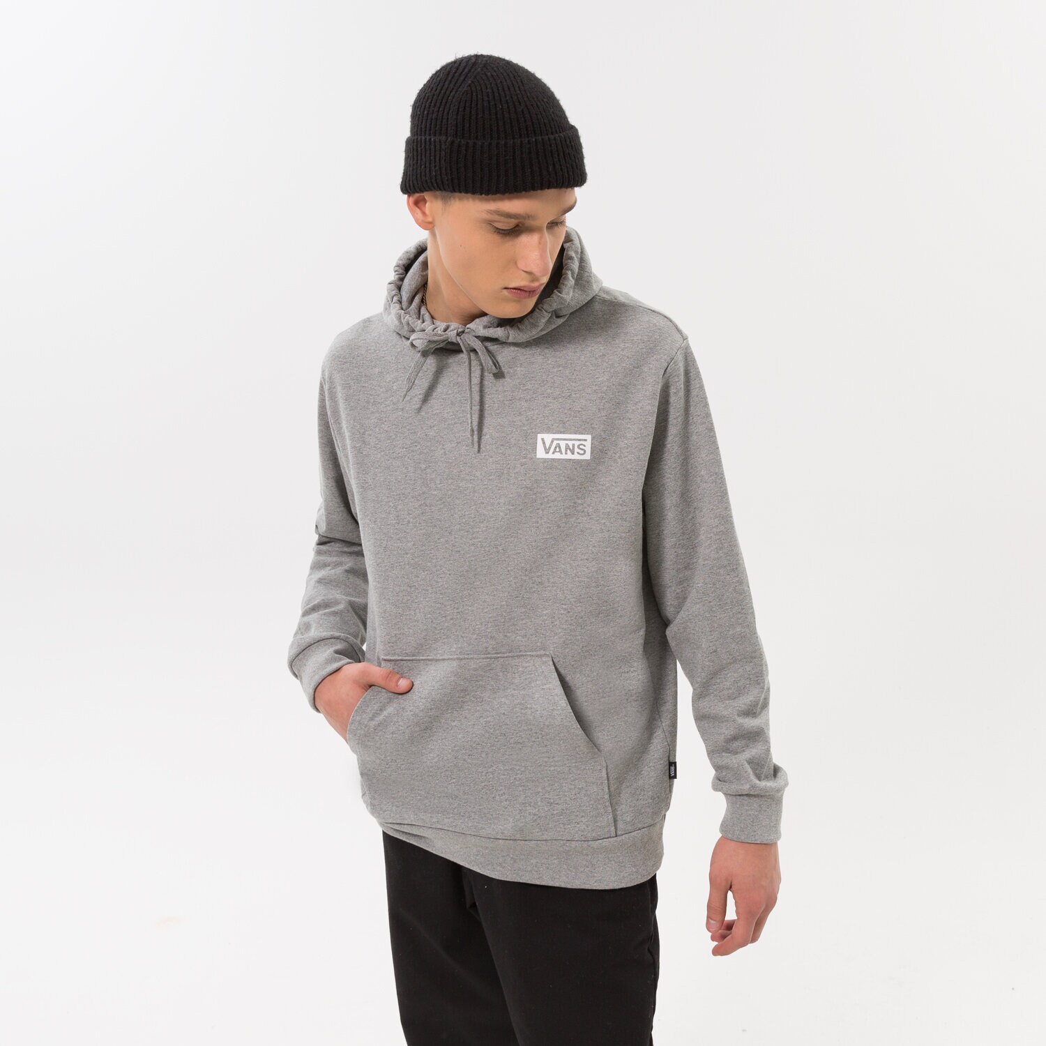 Herren VANS SWEATSHIRT FOUNDATION MINI LOGO PO HOODY VN0007FN4OU Grau