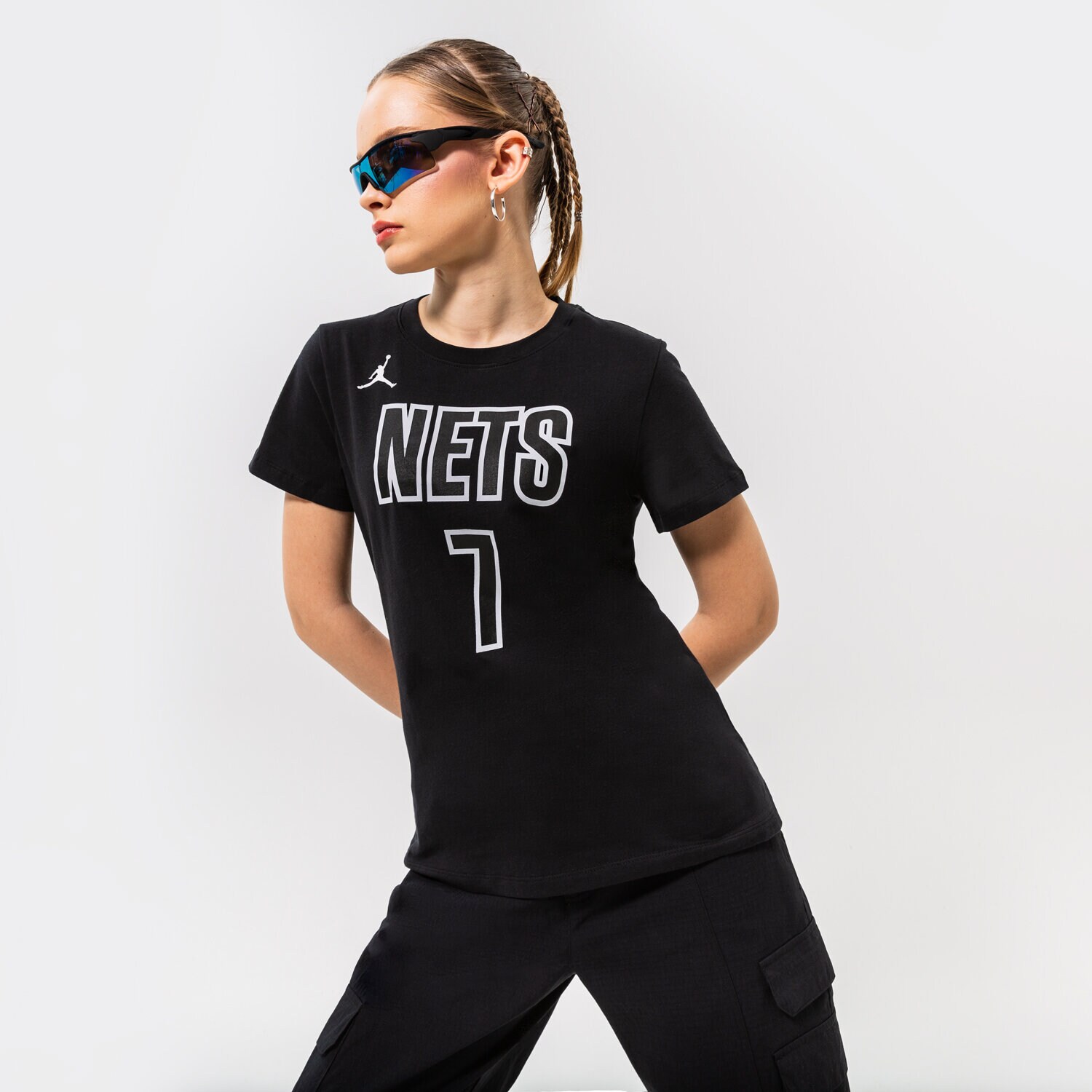 Damen T-Shirt JORDAN T-SHIRT BKN W NK ES STMT NN TEE NBA DV6333-017 Schwarz