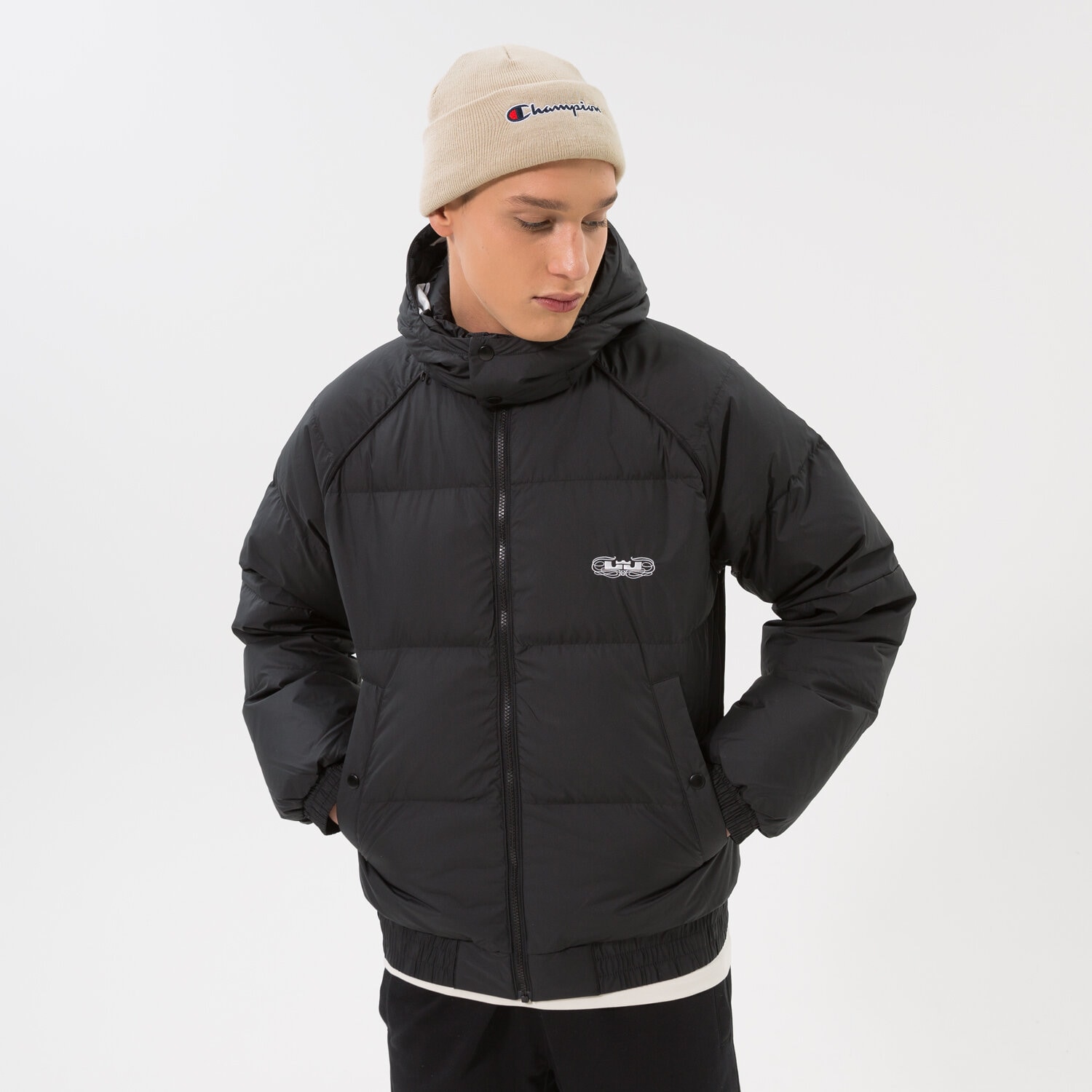 Herren Winterjacke NIKE JACKE WINTER LJ M NK DF OTW JKT DOWN NBA DQ6140-010 Schwarz