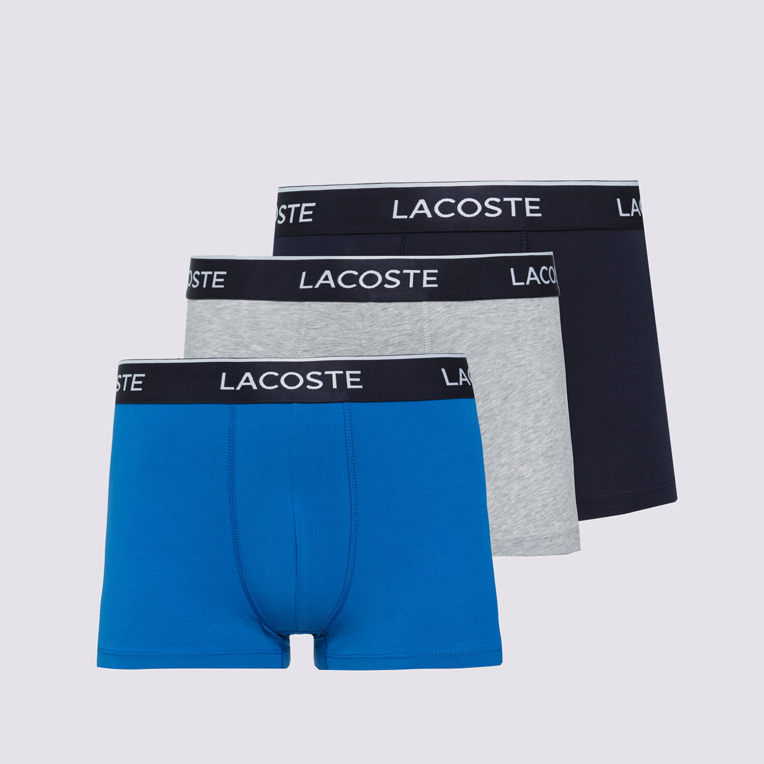 Herren Unterwäsche LACOSTE BOXERSHORTS MARINA/NAVY BLUE-SILVER C 5H3389DWX Multicolor