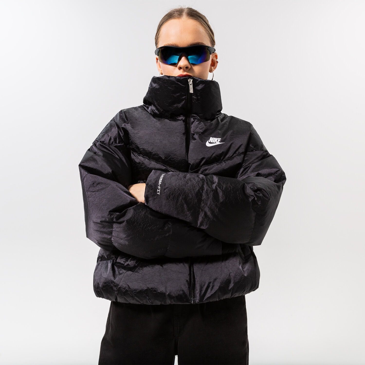 Damen Winterjacke NIKE JACKE WINTER W NSW TF SYNFL CITY SHINE JKT DQ6888-010 Schwarz