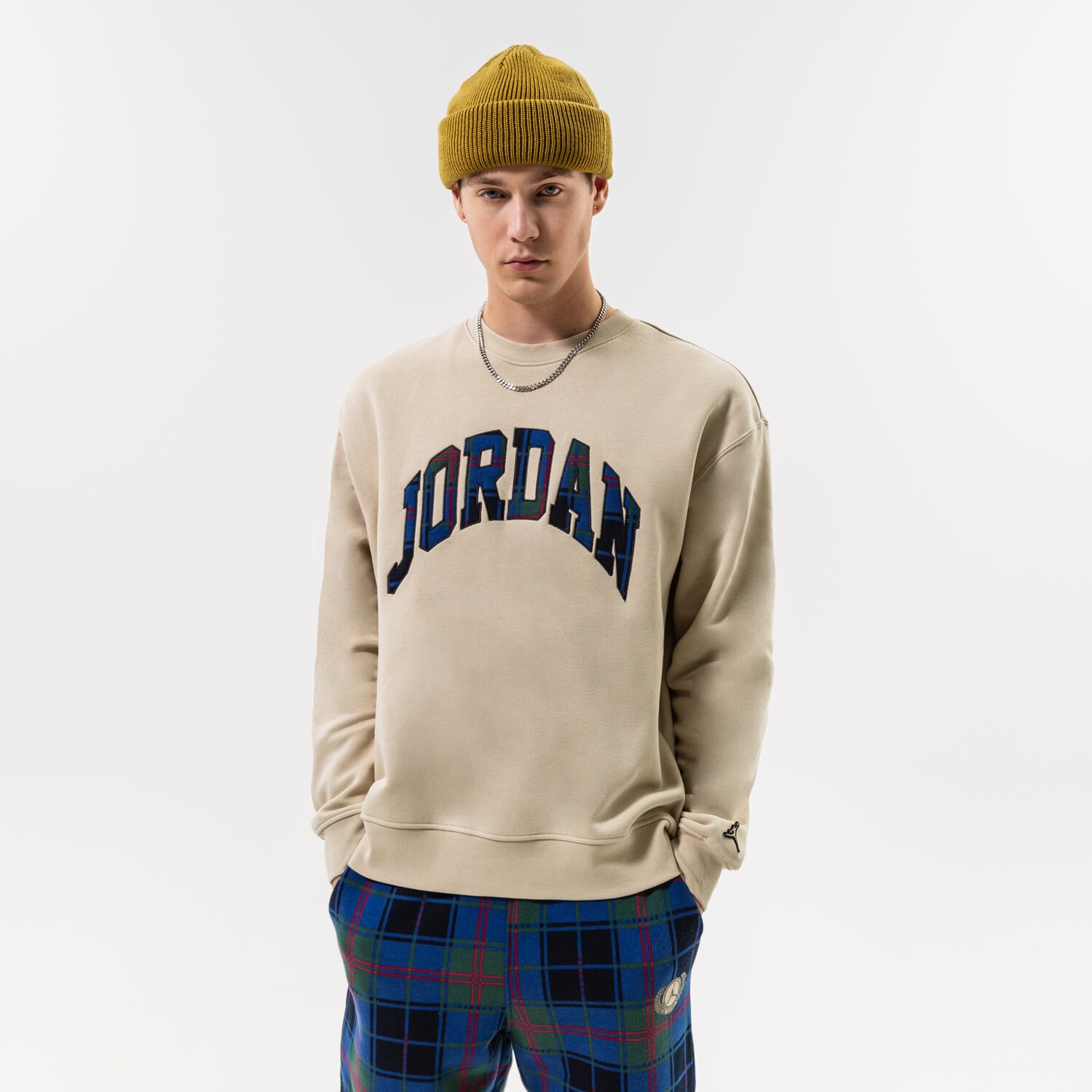 Herren JORDAN SWEATSHIRT M J ESS HOL PLD FLC CREW DV1574-206 Braun