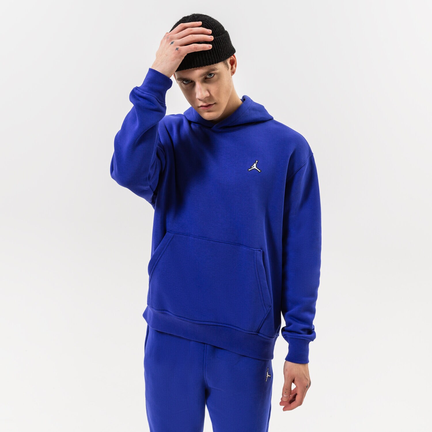 Herren JORDAN HOODIE M J ESSENTIAL FLEECE DQ7466-432 Blau