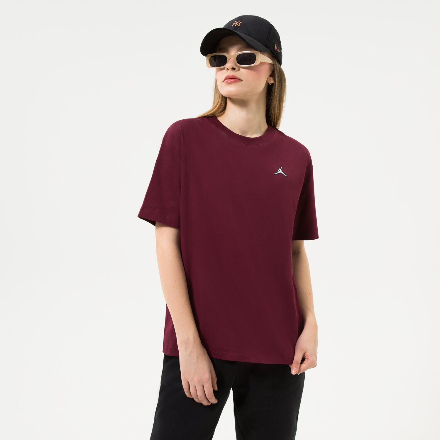 Damen T-Shirt JORDAN T-SHIRT W J ESSEN TEE CORE 22 DM5029-645 Dunkelrot