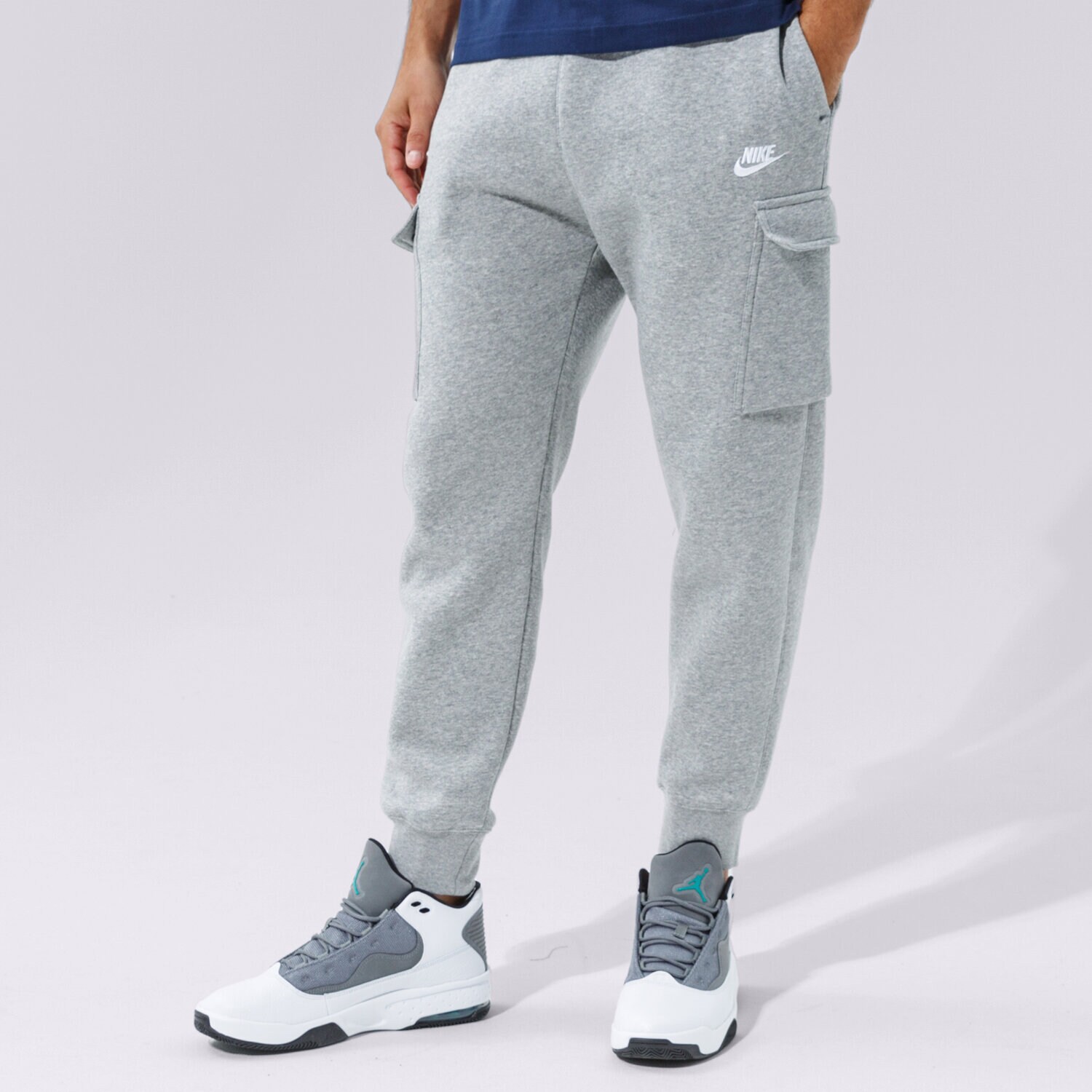 Herren Hosen NIKE HOSE SPORTSWEAR CLUB FLEECE CARGO CD3129-063 Grau