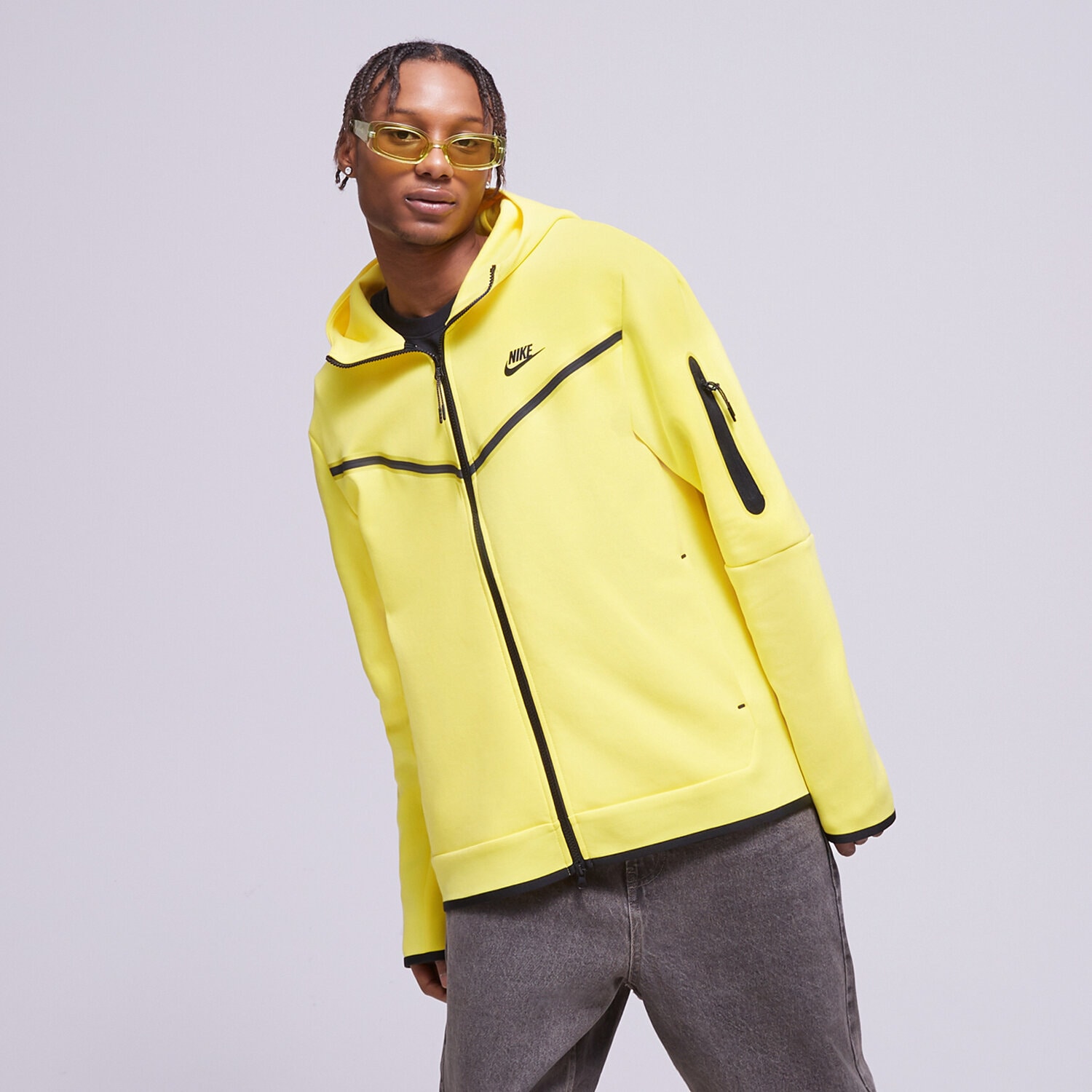 Herren NIKE HOODIE SPORTSWEAR TECH FLEECE CU4489-765 Gelb