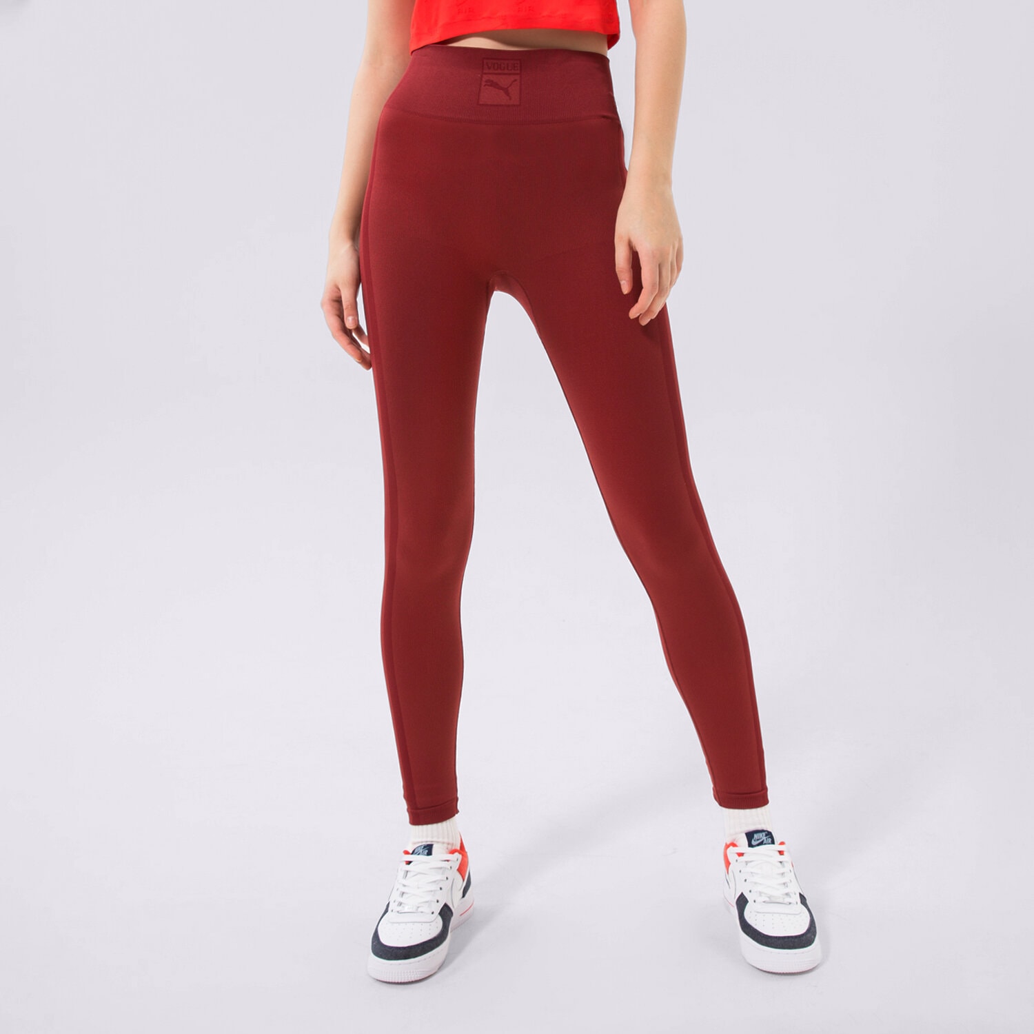 Damen Hosen PUMA LEGGINGS PUMA X VOGUE SEAMLESS LEGGINGS 536694-22 Rot