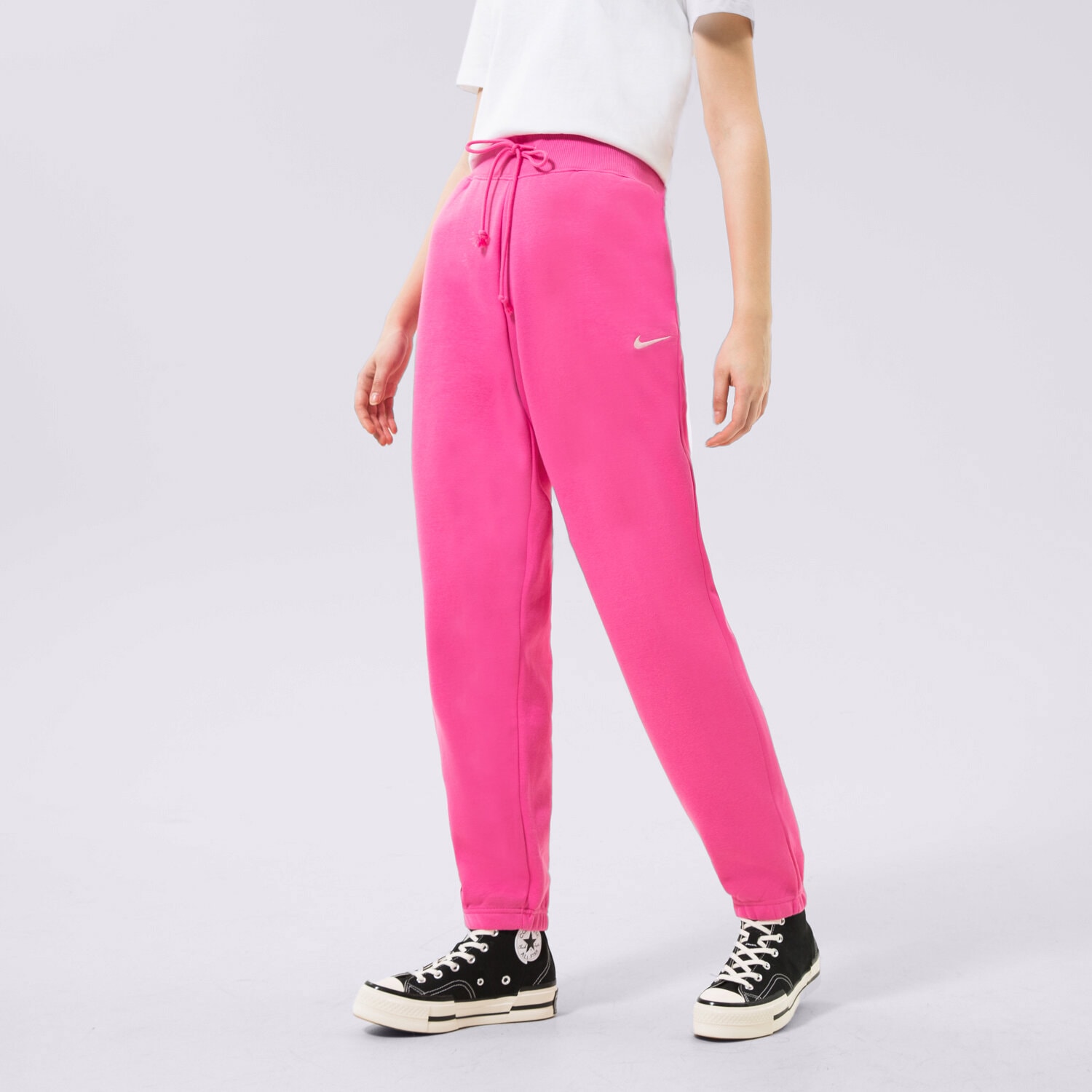 Damen Hosen NIKE HOSE W NSW PHNX FLC HR OS PANT DQ5887-684 Rosa