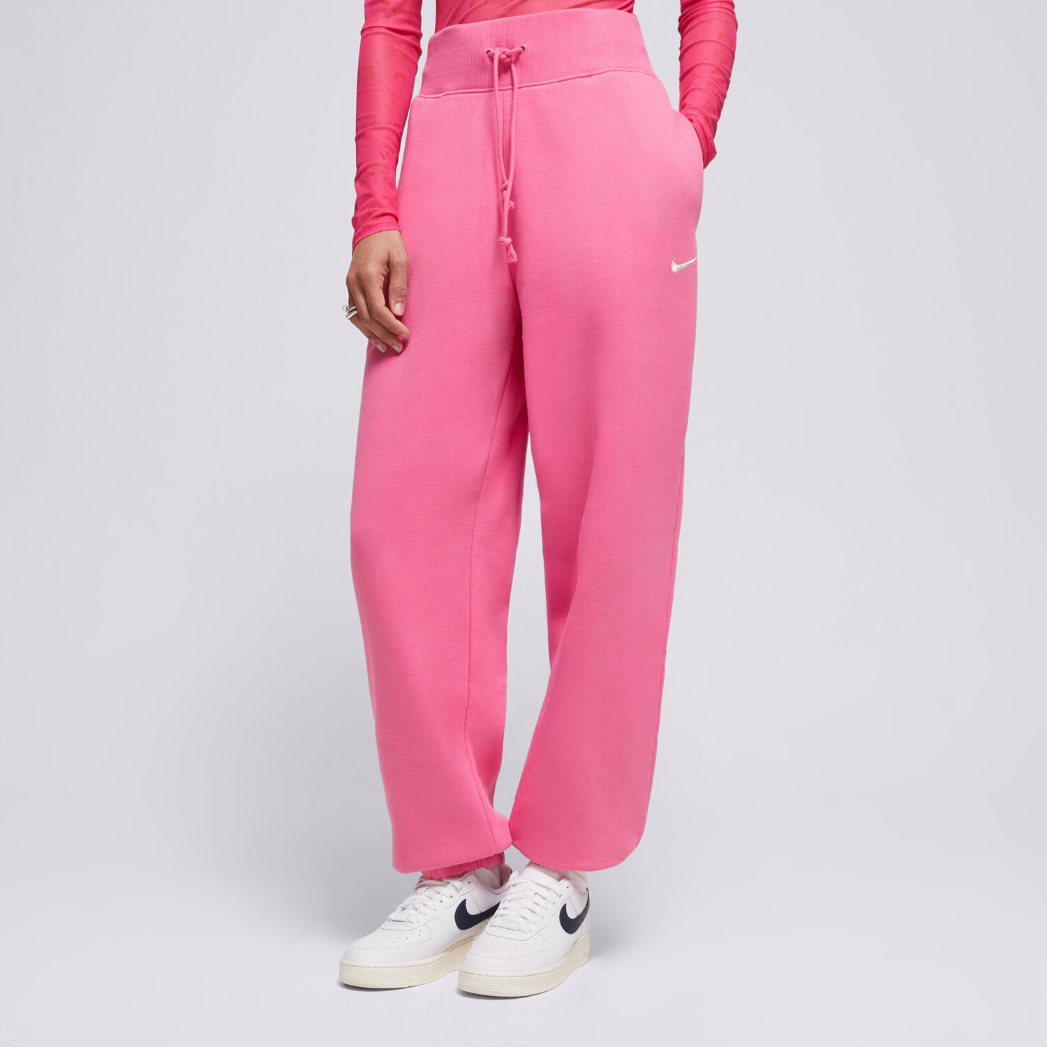 Damen Hosen NIKE HOSE W NSW PHNX FLC HR OS PANT DQ5887-684 Rosa