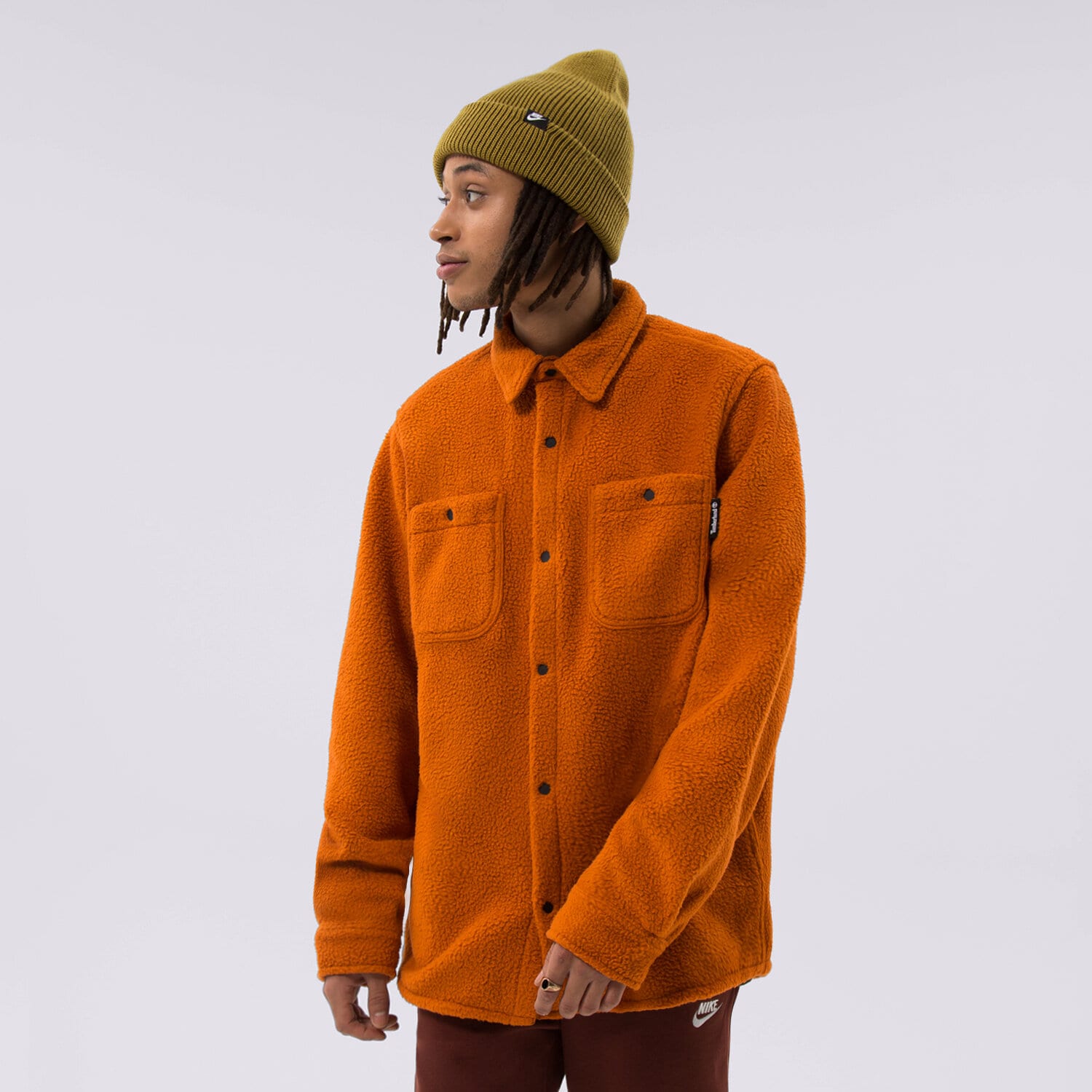 Herren Hemd TIMBERLAND INNE FLEECE OVERSHIRT RUST TB0A5VHH643 Orange