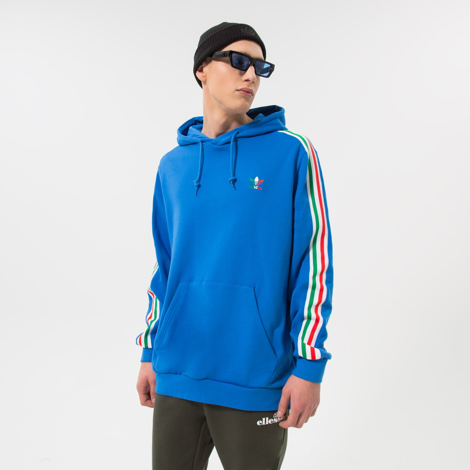 Herren ADIDAS HOODIE FB NATIONS HDY HK7399 Blau