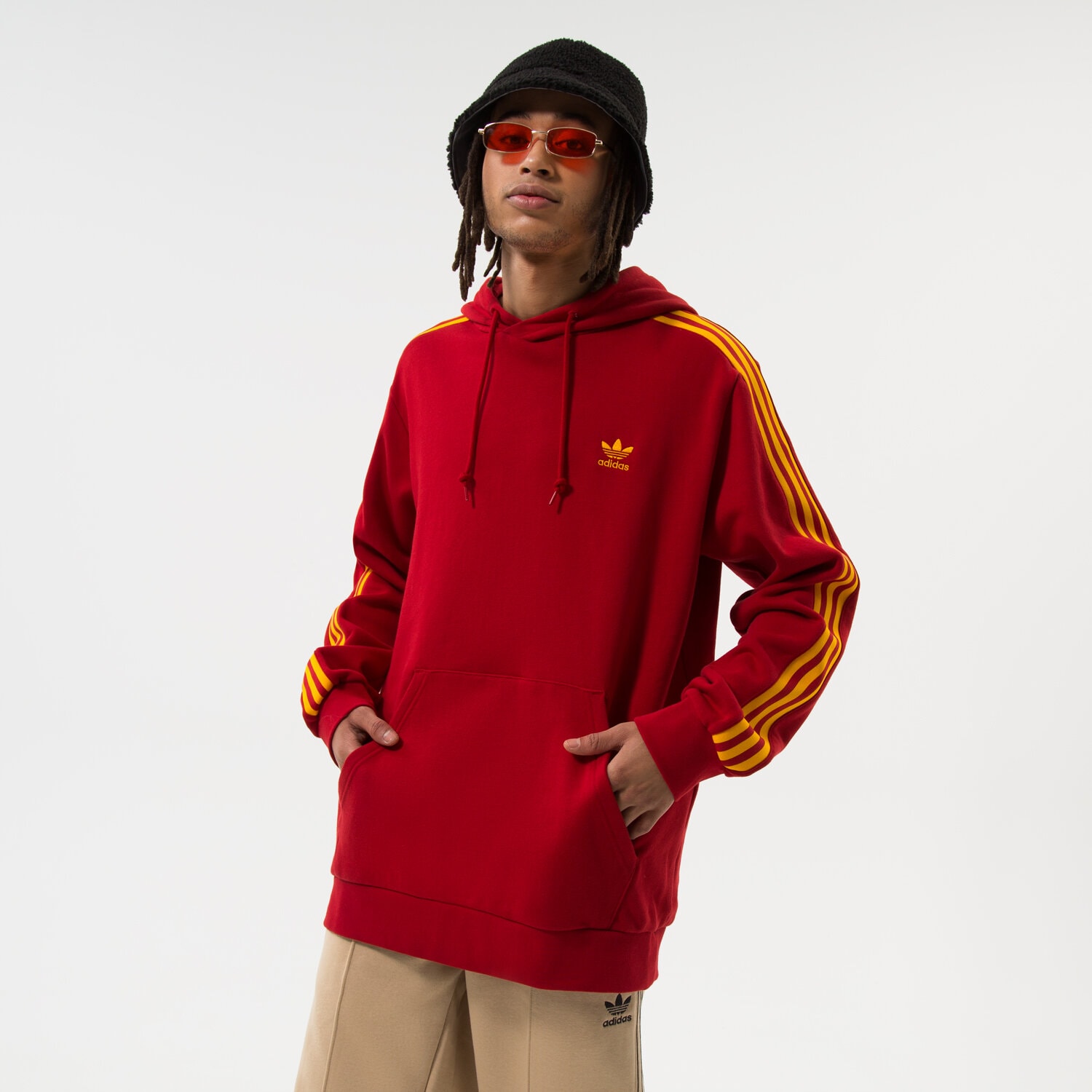 Herren ADIDAS HOODIE FB NATIONS HDY HK7395 Rot