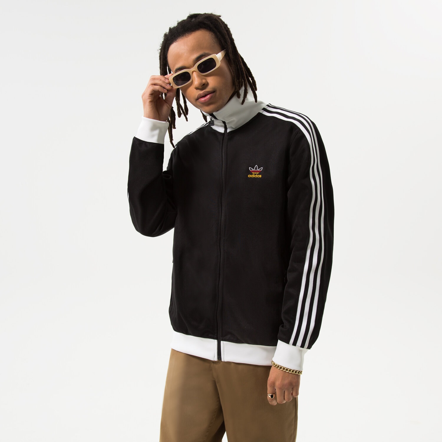 Herren ADIDAS ZIP HOODIE FB NATIONS HK7408 Schwarz