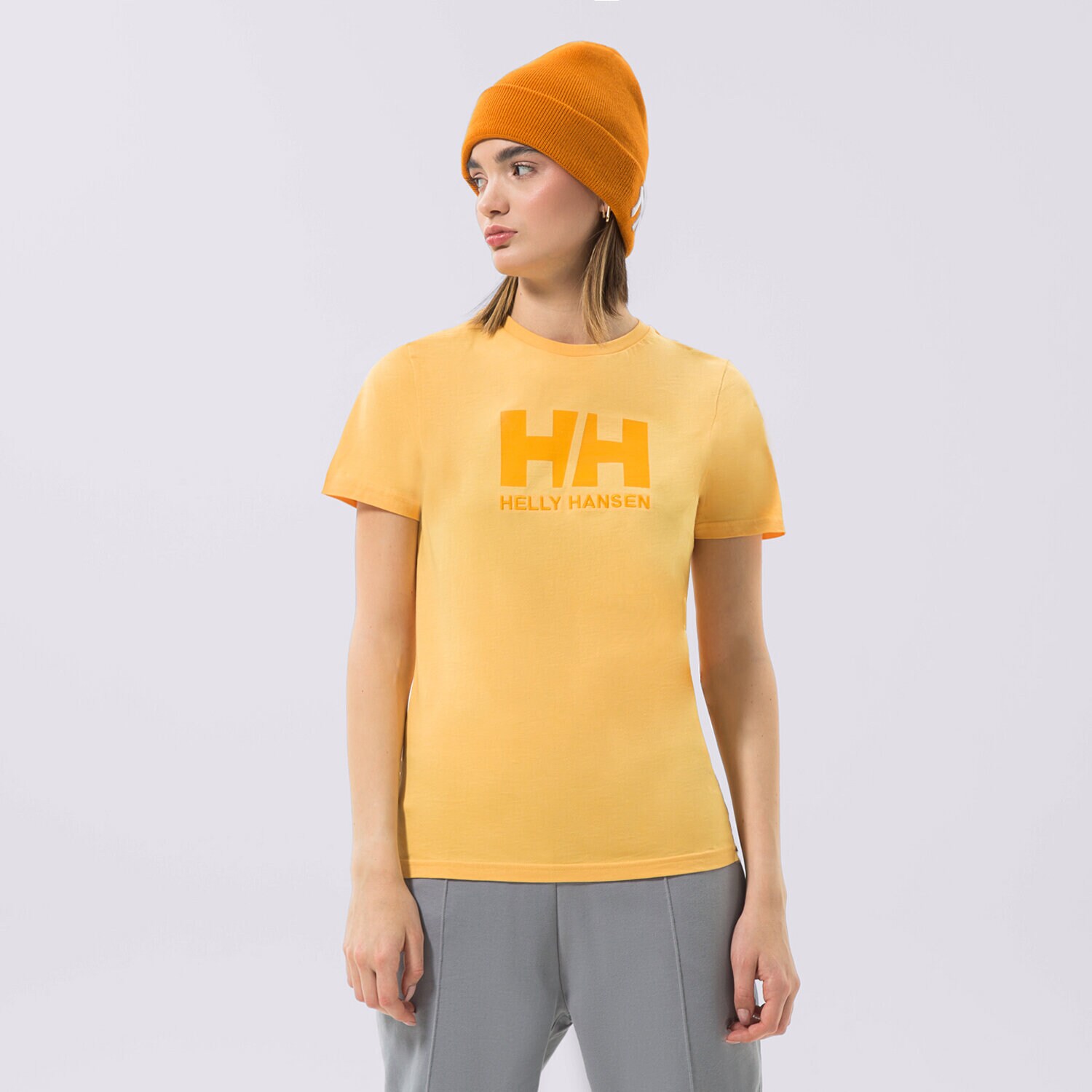 Damen T-Shirt HELLY HANSEN T-SHIRT W HH LOGO 34112341 Gelb