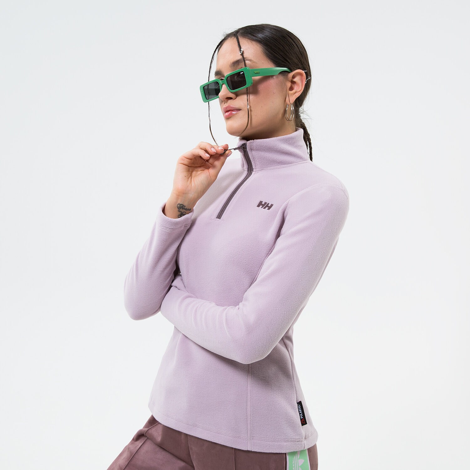 Damen HELLY HANSEN FLEECESHIRT W   DAYBREAKER 1/2 ZIP FLEECE 50845692 Violet