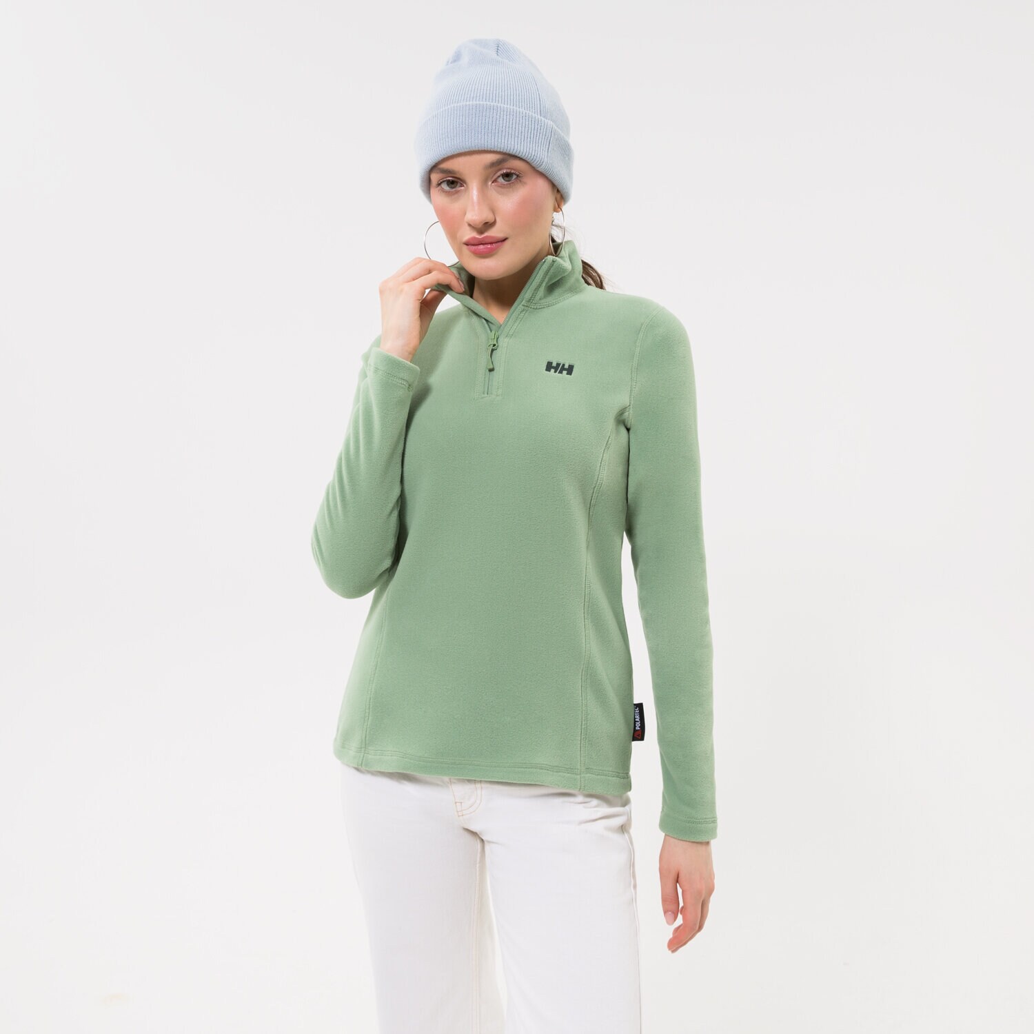 Damen HELLY HANSEN FLEECESHIRT W   DAYBREAKER 1/2 ZIP FLEECE 50845406 Grün