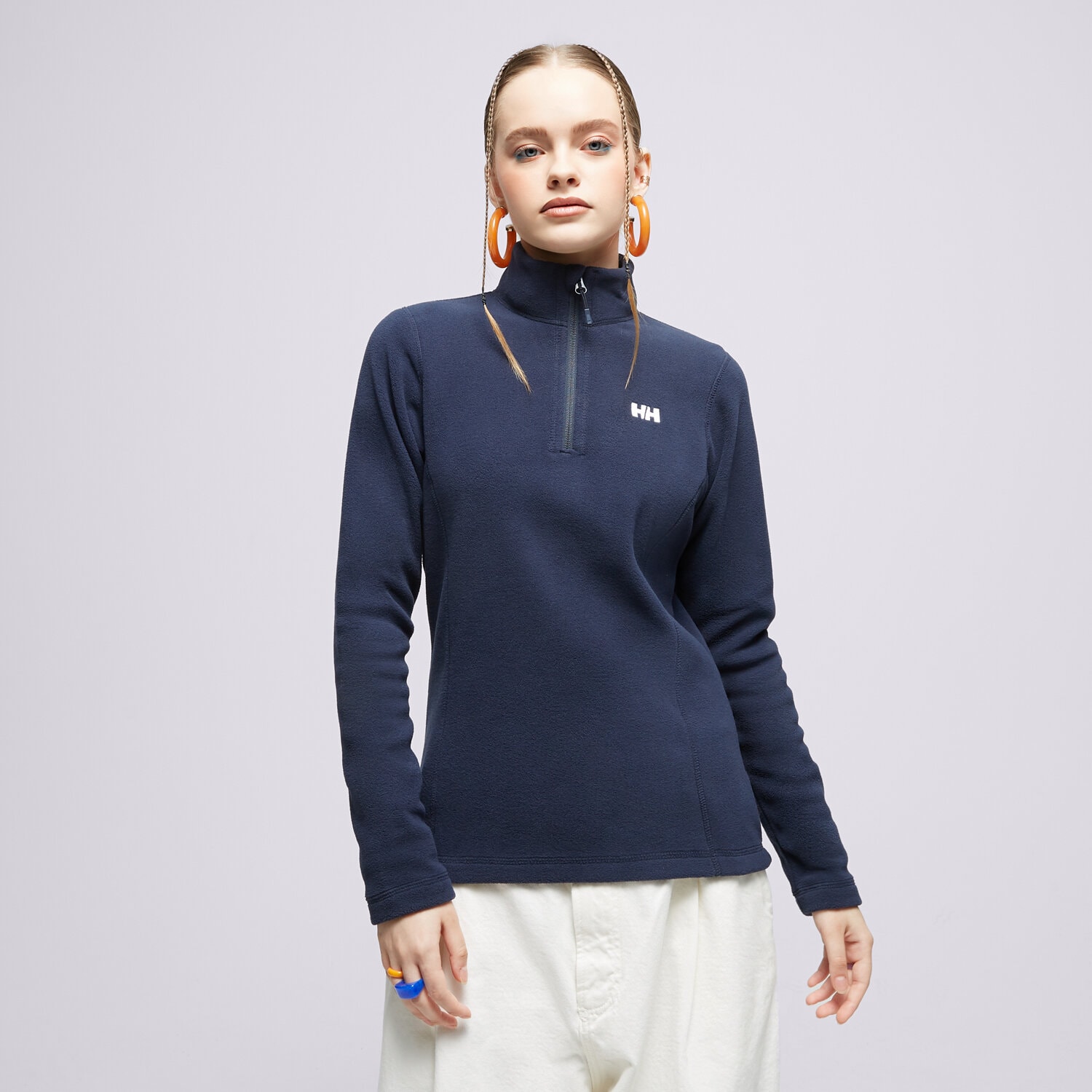 Damen HELLY HANSEN FLEECESHIRT W   DAYBREAKER 1/2 ZIP FLEECE 50845599 Dunkelblau