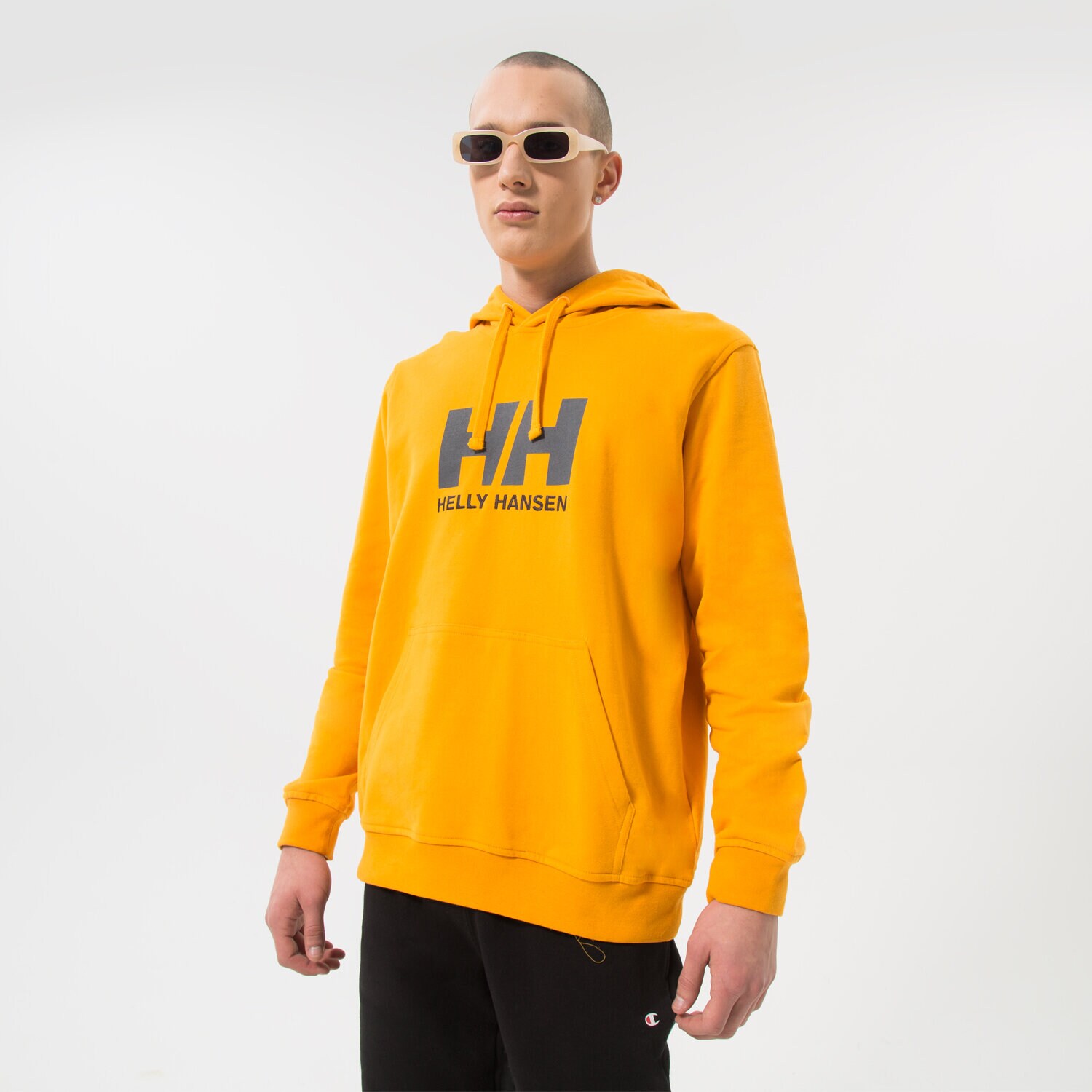 Herren HELLY HANSEN HOODIE HH LOGO HOODIE 33977328 senfgelb