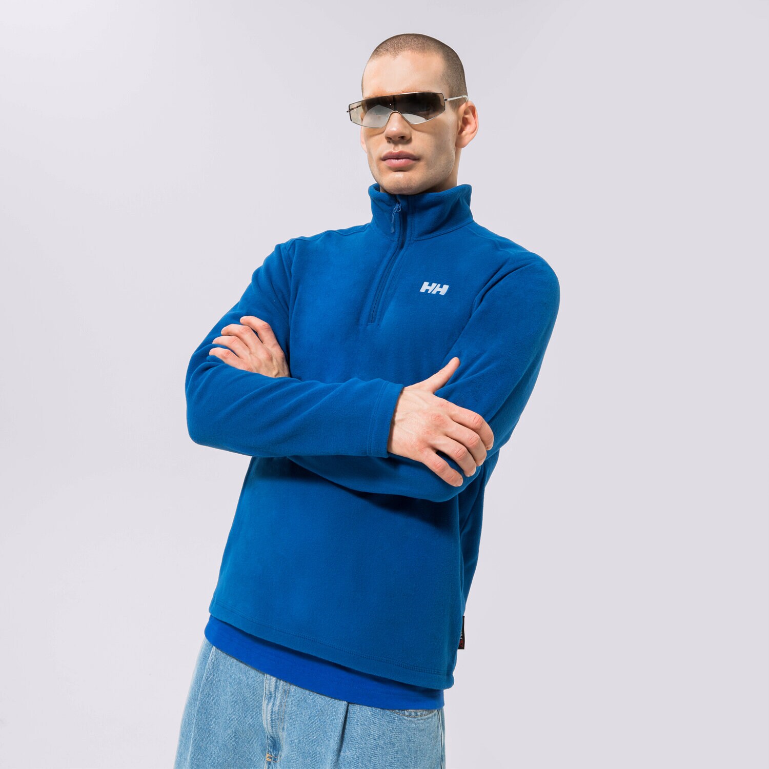 Herren HELLY HANSEN SWEATSHIRT DAYBREAKER 1/2 ZIP FLEECE 50844606 Dunkelblau
