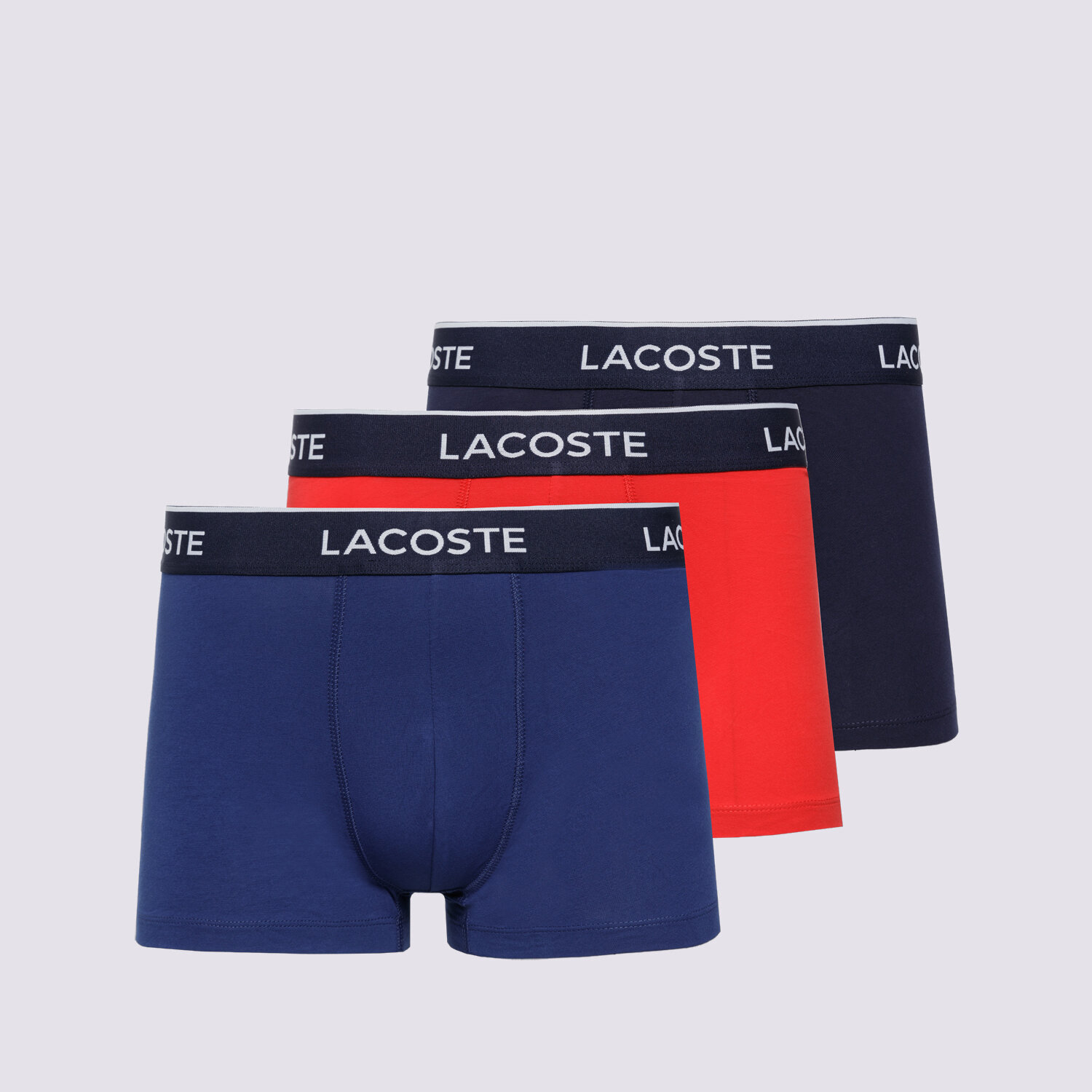 Herren Unterwäsche LACOSTE BOXERSHORTS LACOSTE 3 PACK BOXER SHORTS 5H3389.W64 Multicolor