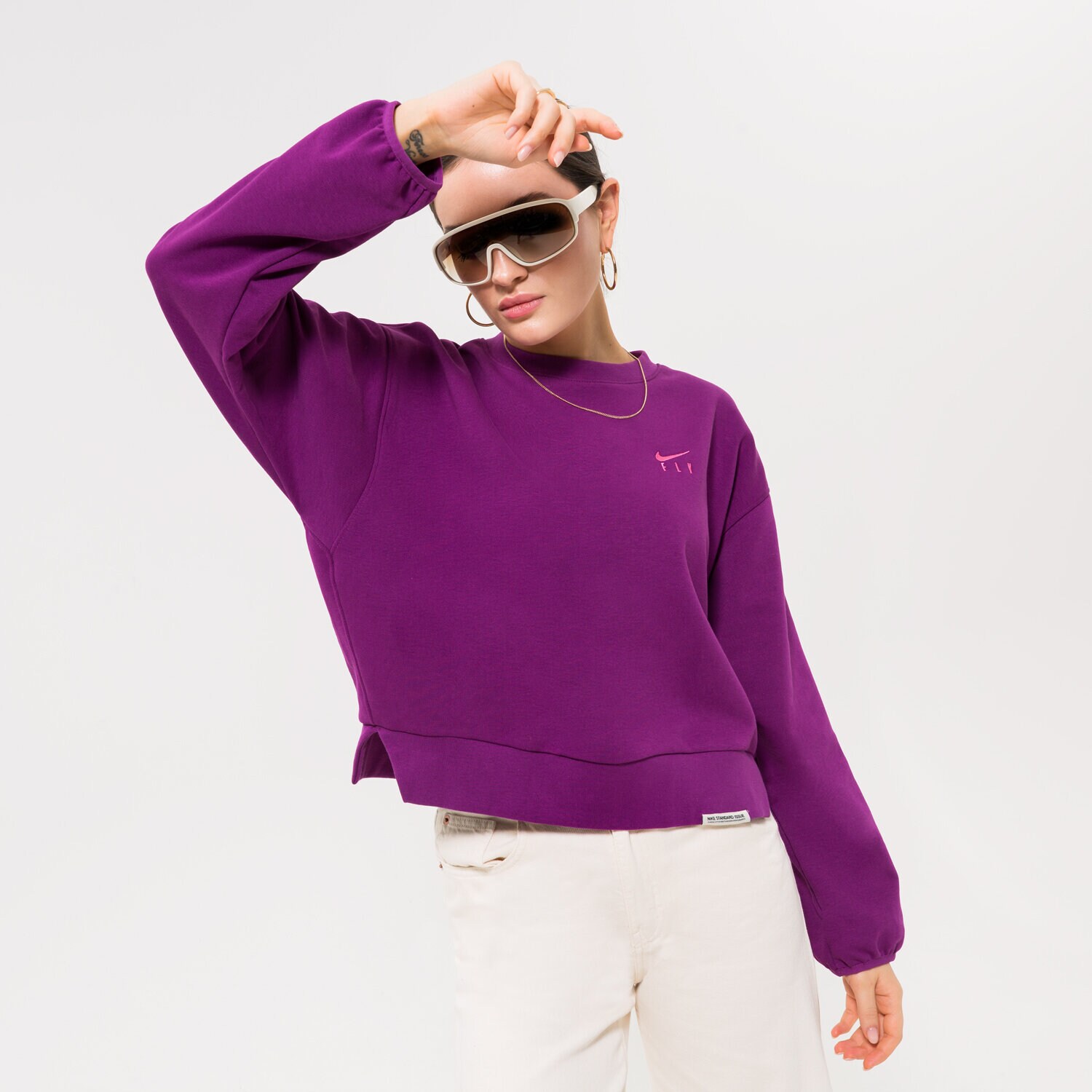 Damen NIKE SWEATSHIRT W NK DF SI CREWNECK NBA DQ6817-503 Violet