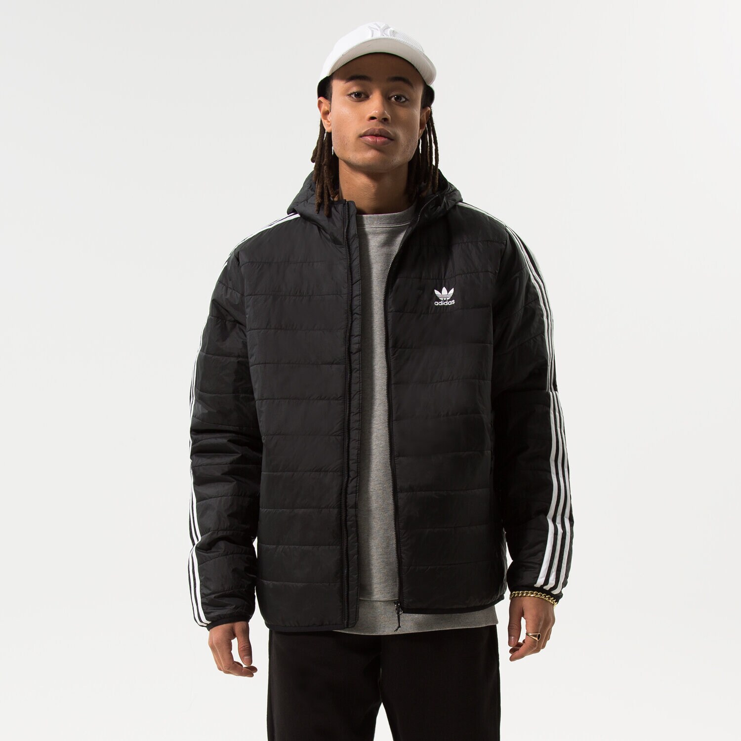 Herren Winterjacke ADIDAS JACKE WINTER PAD HOODED PUFF HL9211 Schwarz