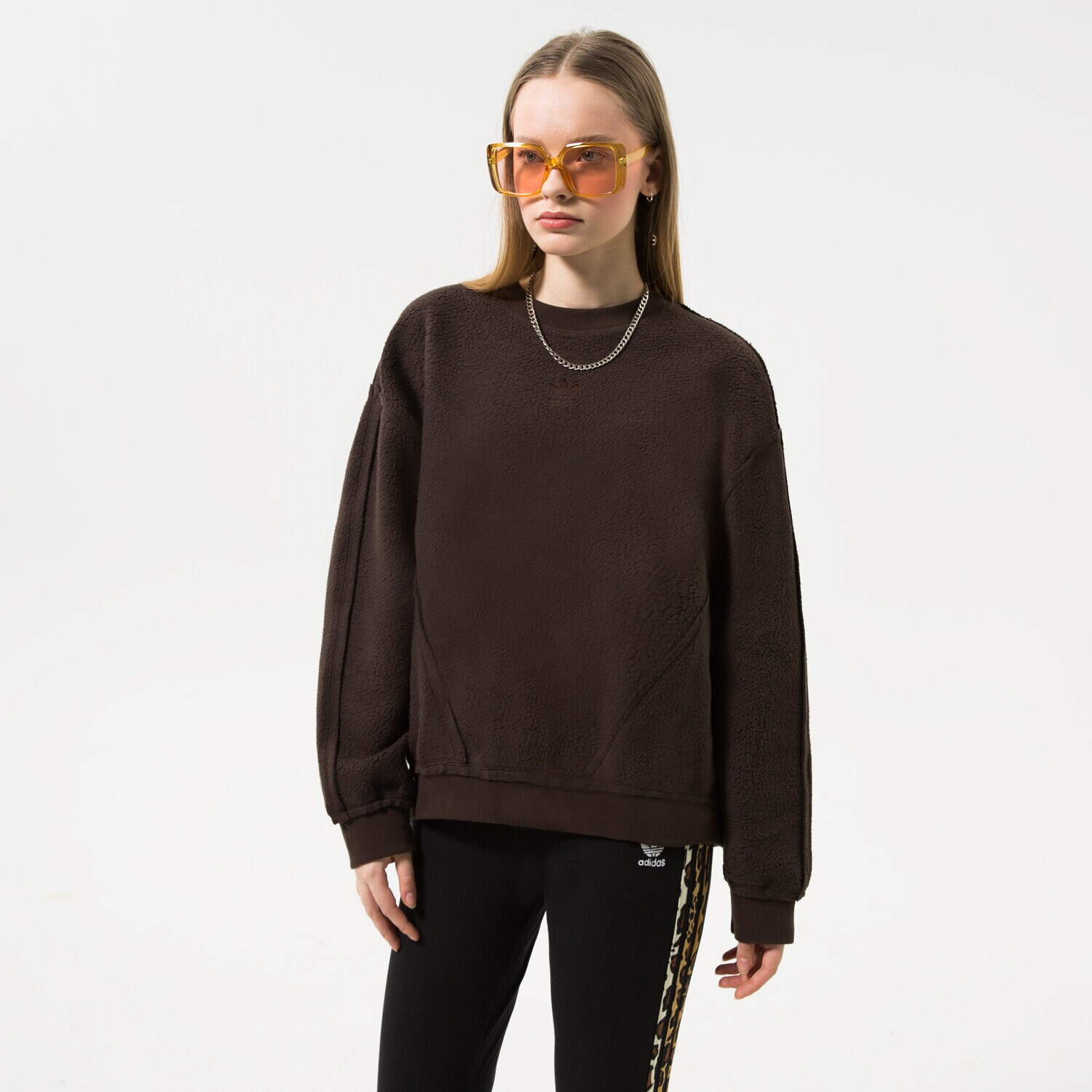 Damen ADIDAS SWEATSHIRT SWEATER HL9126 Grau