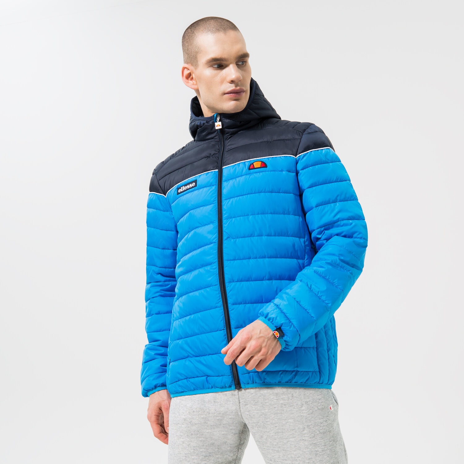 Herren Winterjacke ELLESSE DAUNENJACKE LOMBARDY 2 NAVY/BLUE PADDED JACKET SHK13274433 Dunkelblau