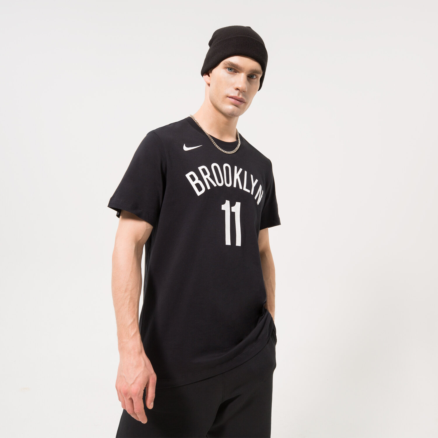 Herren T-Shirt NIKE T-SHIRT BKN M NK ES NN SS TEE NBA DR6362-011 Schwarz