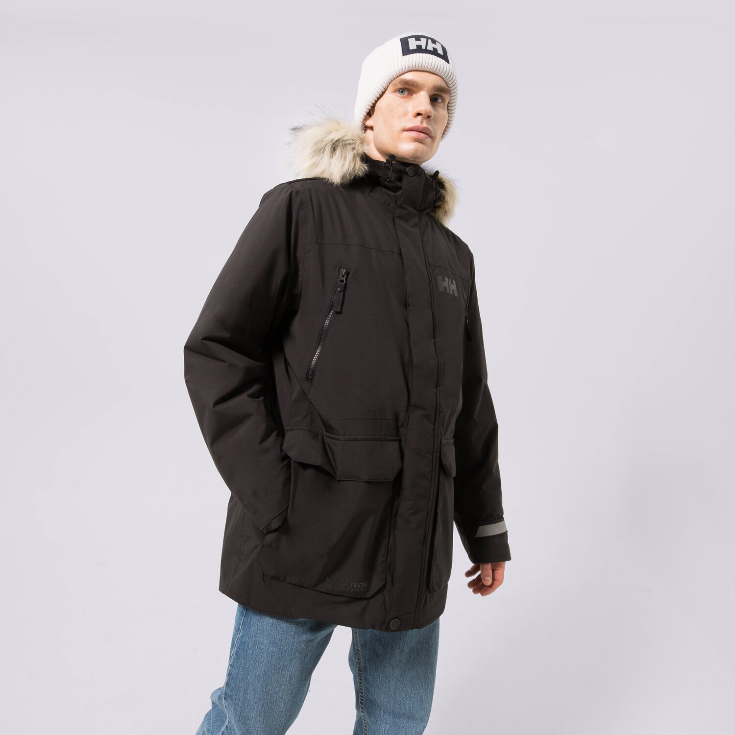 Herren Winterjacke HELLY HANSEN JACKE WINTER REINE PARKA 53630990 Schwarz
