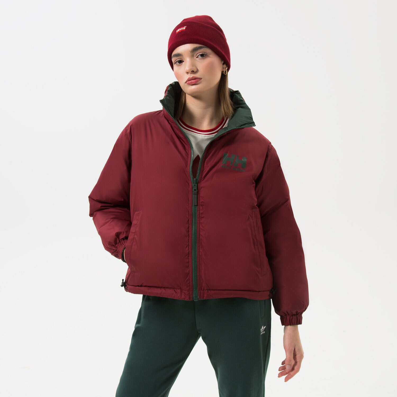 Damen Winterjacke HELLY HANSEN JACKE WINTER W HH URBAN REVERSIBLE 29664391 Dunkelrot