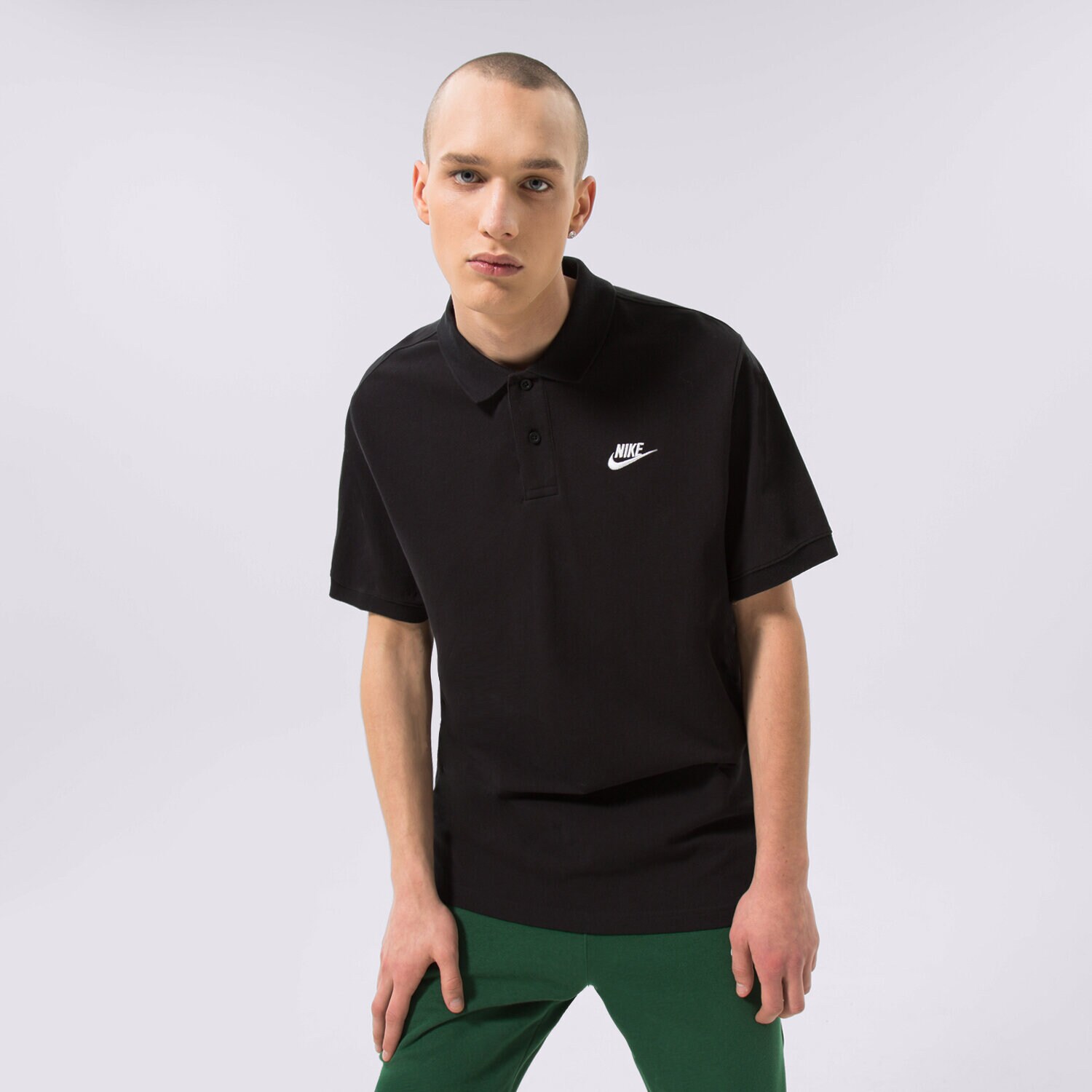Herren Polo-Shirt NIKE T-SHIRT SPORTSWEAR CJ4456-010 Schwarz