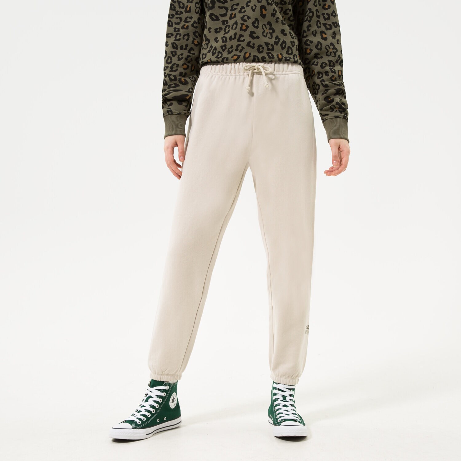 Damen Hosen VANS HOSE EARTH PEACE VANS SWEATPANT OATMEAL VN00036X2N11 Beige