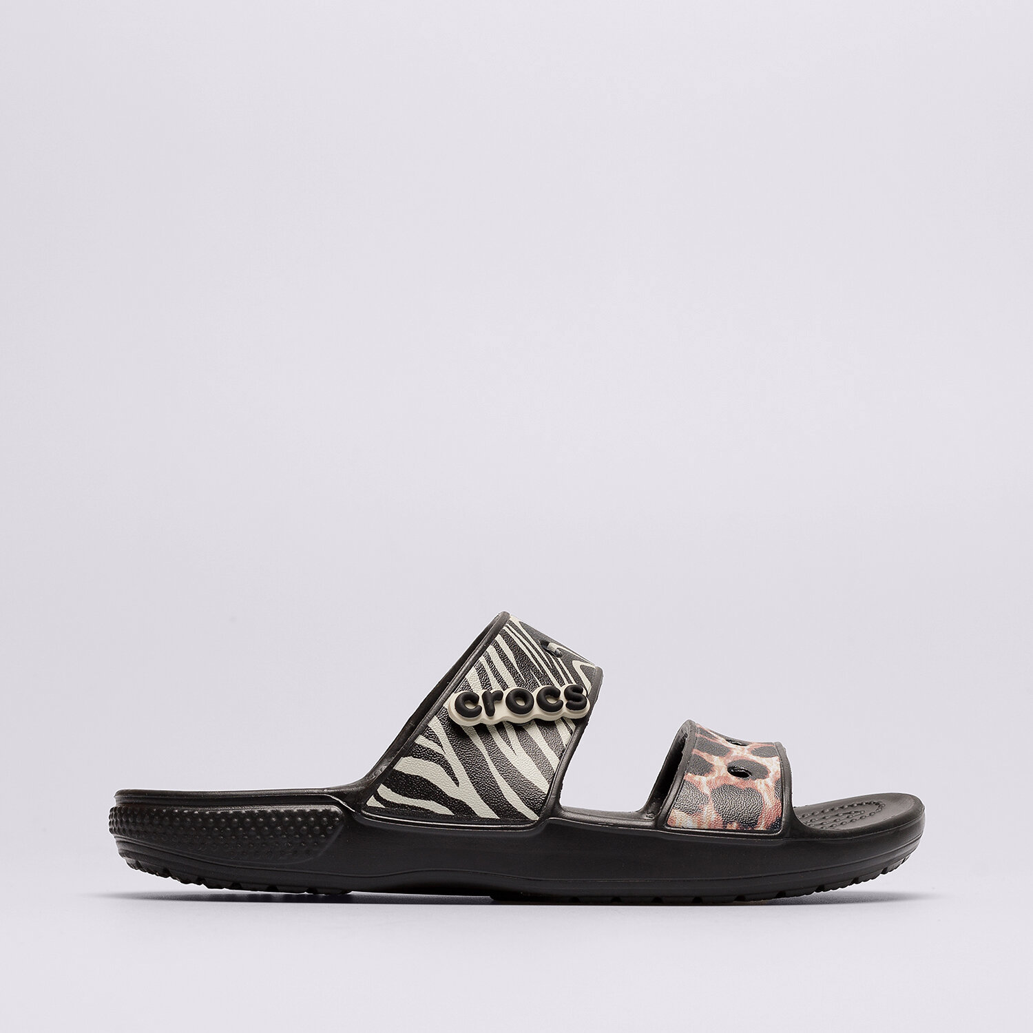 Damen Sandalen CROCS ANIMAL REMIX 207847-0C4 Schwarz