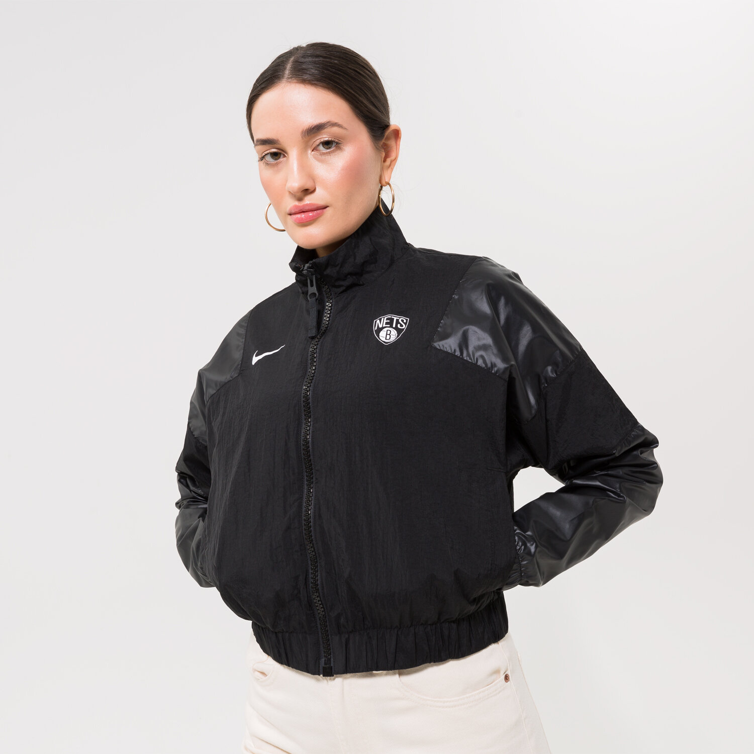 Damen Übergangsjacke NIKE JACKE BKN W NK LTWT JKT CTS GX NBA DR9235-010 Schwarz