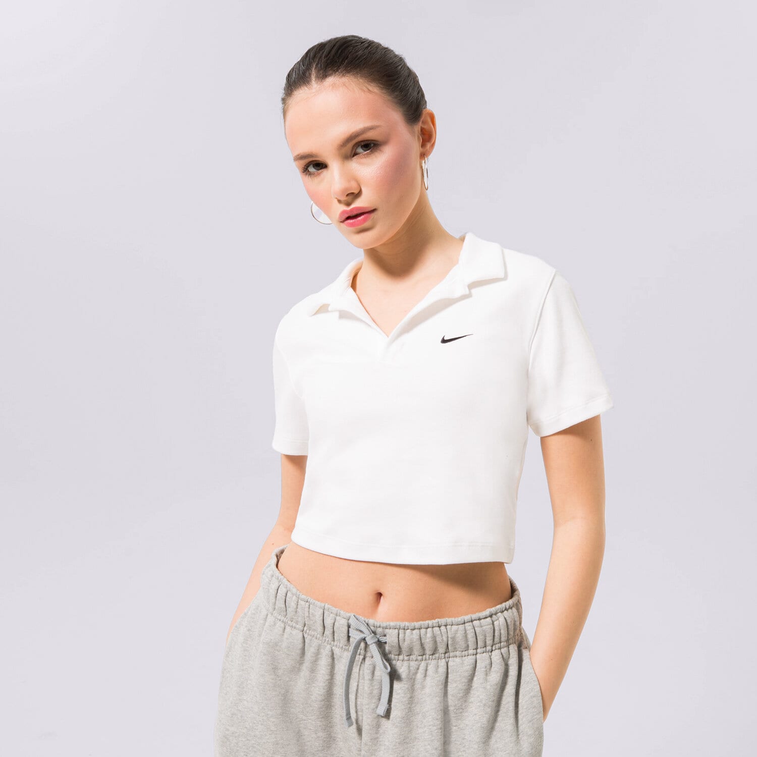 Damen T-Shirt NIKE T-SHIRT W NSW ESSNTL SS POLO TOP DV7884-100 Weiß