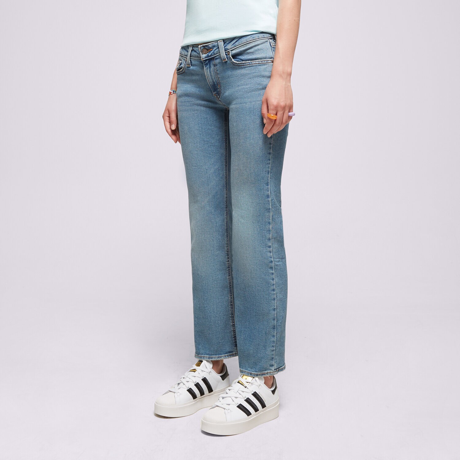 Damen Hosen LEVI'S HOSE SUPERLOW BOOT MED INDIGO A46790001 Blau