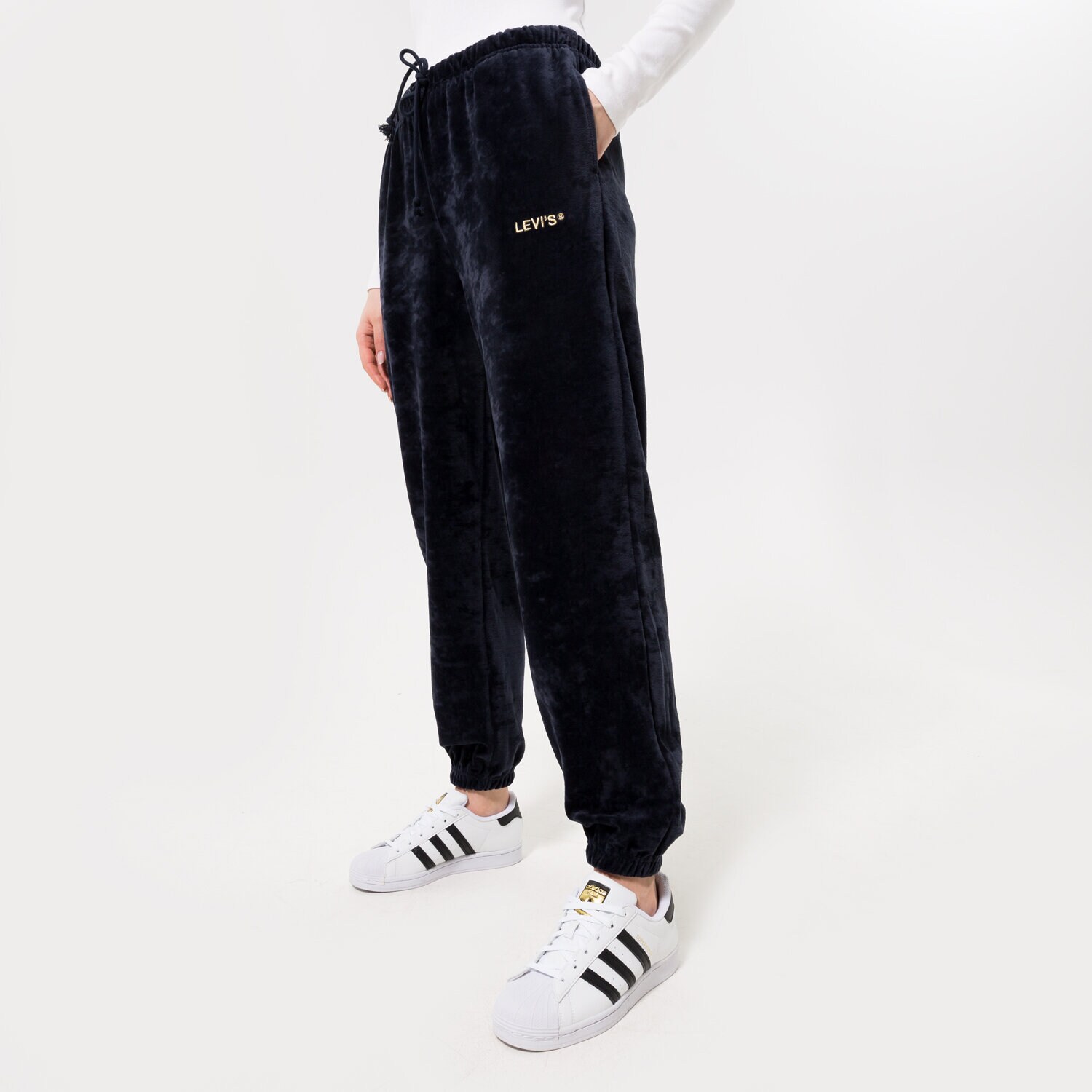Damen Hosen LEVI'S HOSE GRAPHIC LAUNDRY SWEATPNT BLUES A35690011 Schwarz