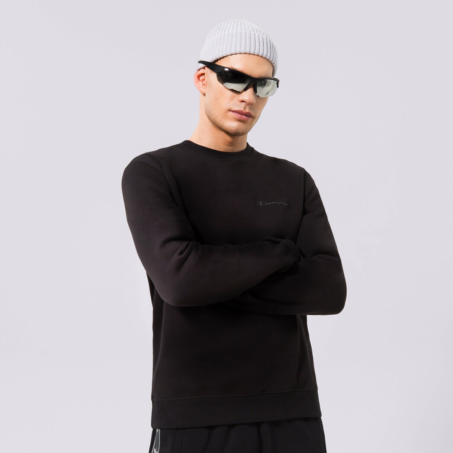 Herren CHAMPION SWEATSHIRT CREWNECK SWEATSHIRT 218288KK002 Schwarz