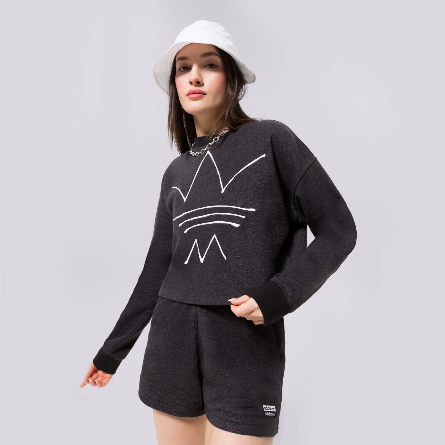 Damen ADIDAS SWEATSHIRT SWEATSHIRT GN4347 Schwarz