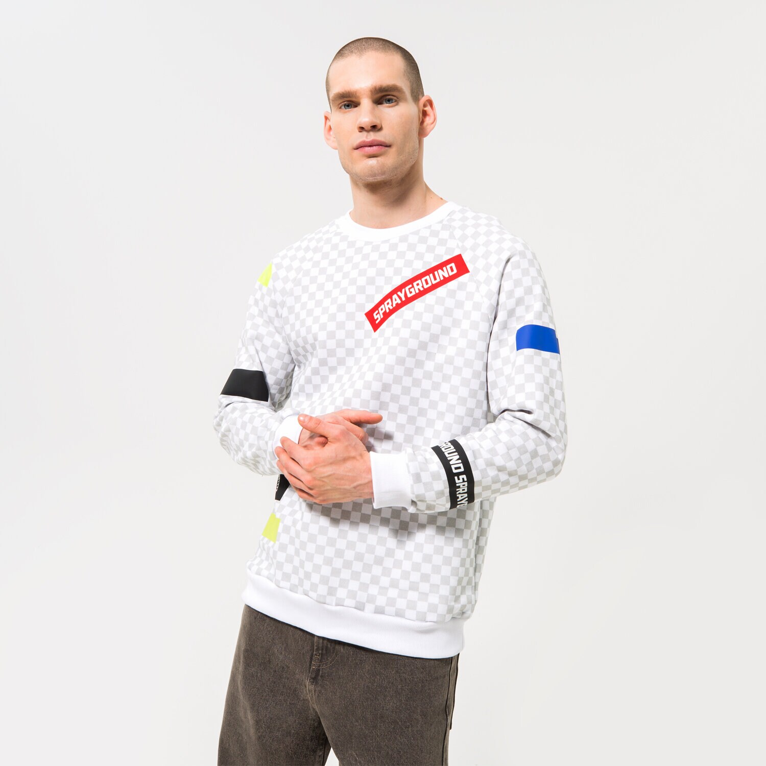 Herren SPRAYGROUND SWEATSHIRT FRAMIS TAPE CREW SP256 Multicolor