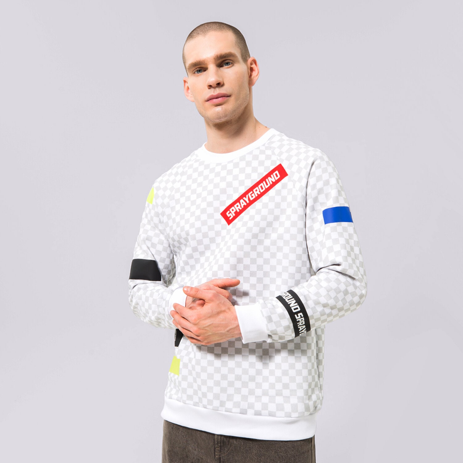 Herren SPRAYGROUND SWEATSHIRT FRAMIS TAPE CREW SP256 Multicolor