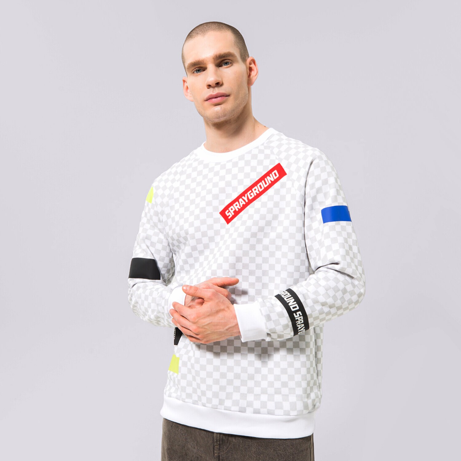 Herren SPRAYGROUND SWEATSHIRT FRAMIS TAPE CREW SP256 Multicolor