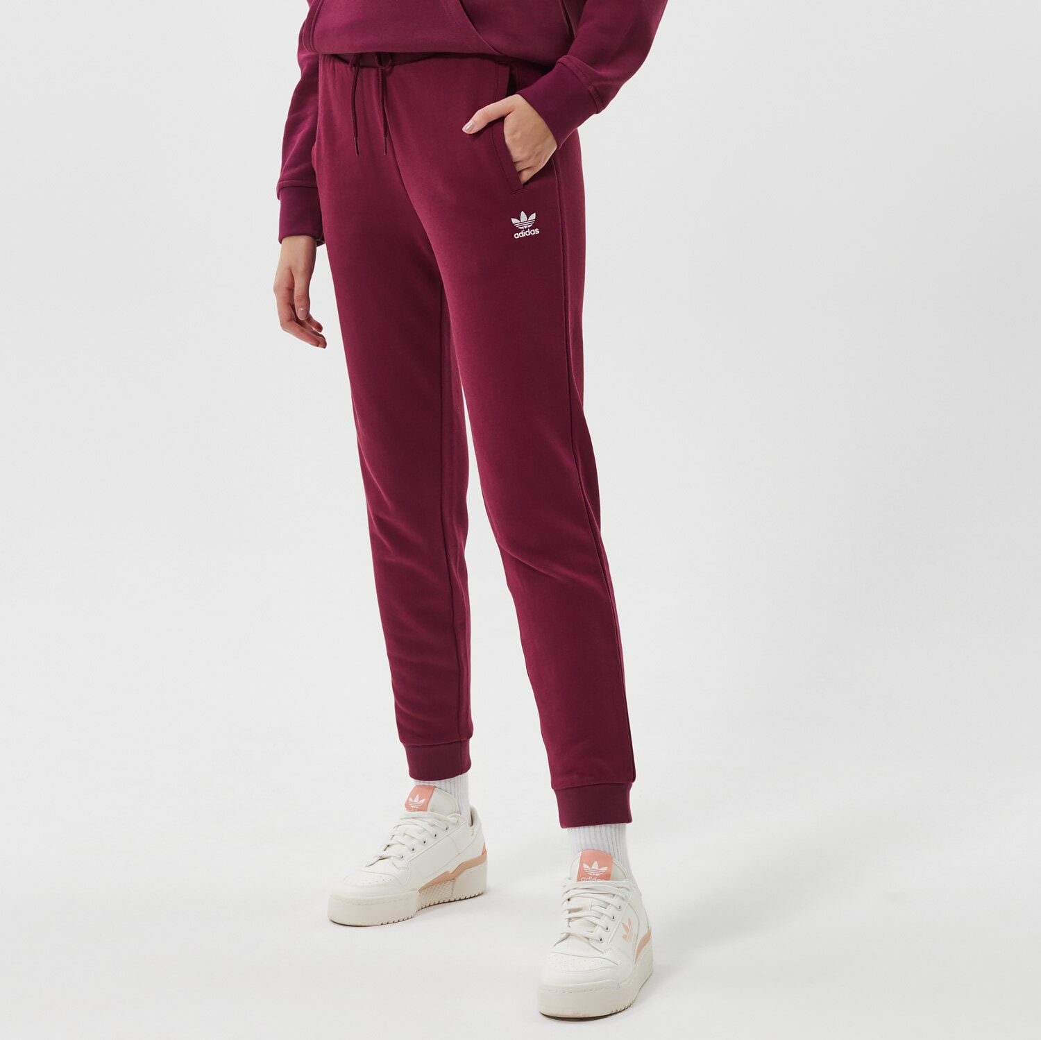 Damen Hosen ADIDAS HOSE TRACK PANT H37879 Dunkelrot