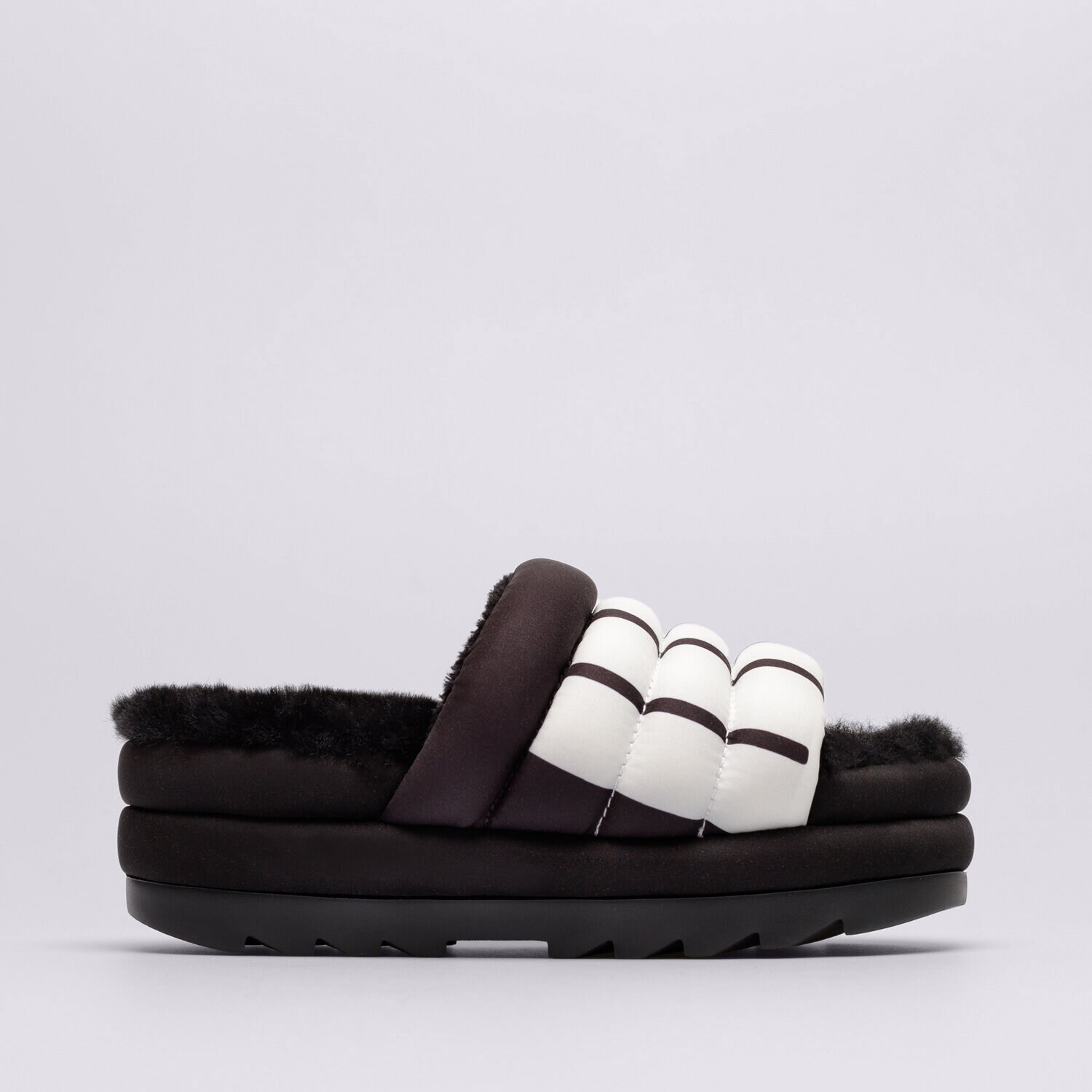 Damen UGG MAXI SLIDE LOGO 1127067-BLACK Schwarz