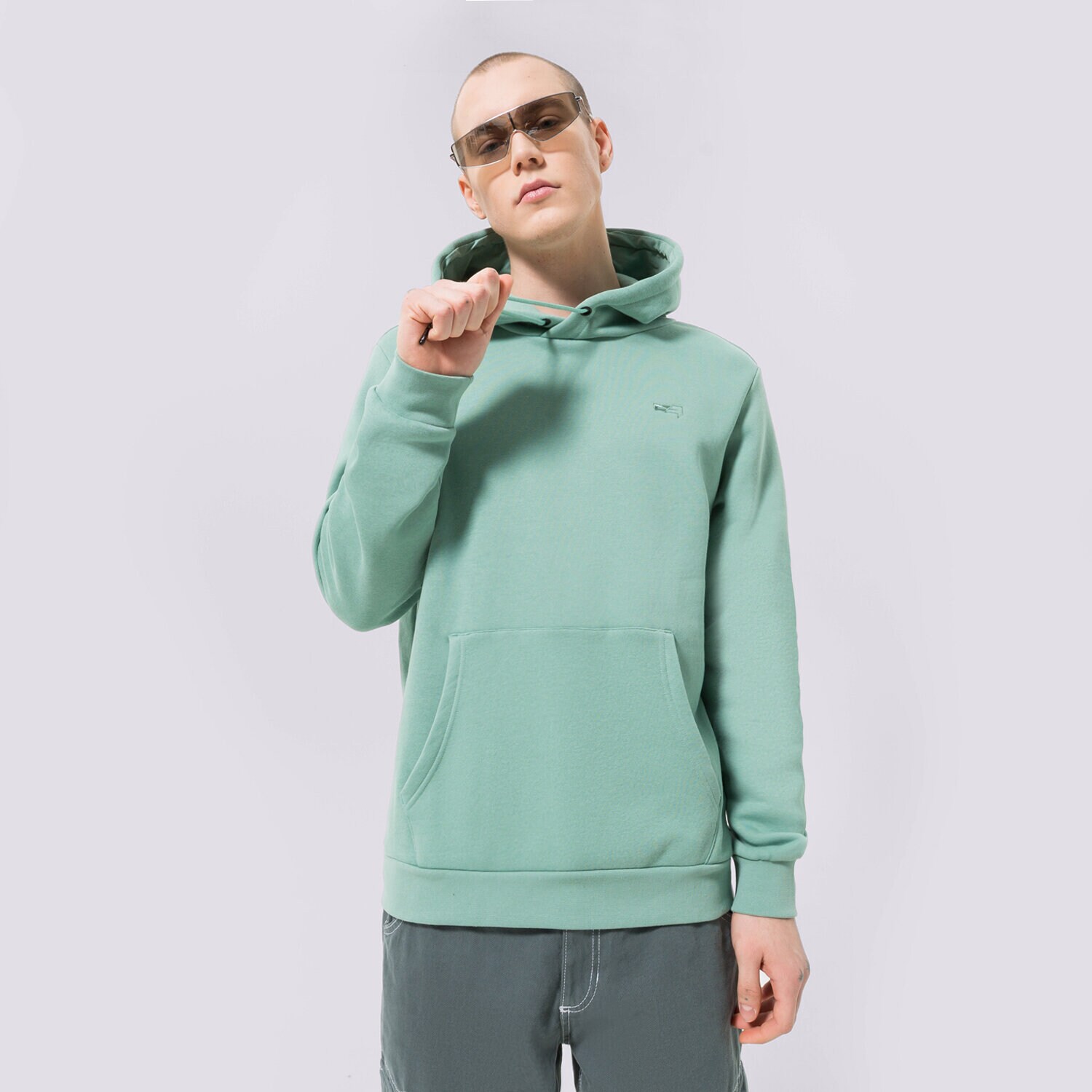 Herren CONFRONT HOODIE GREEN CF123BLM91001 Grün