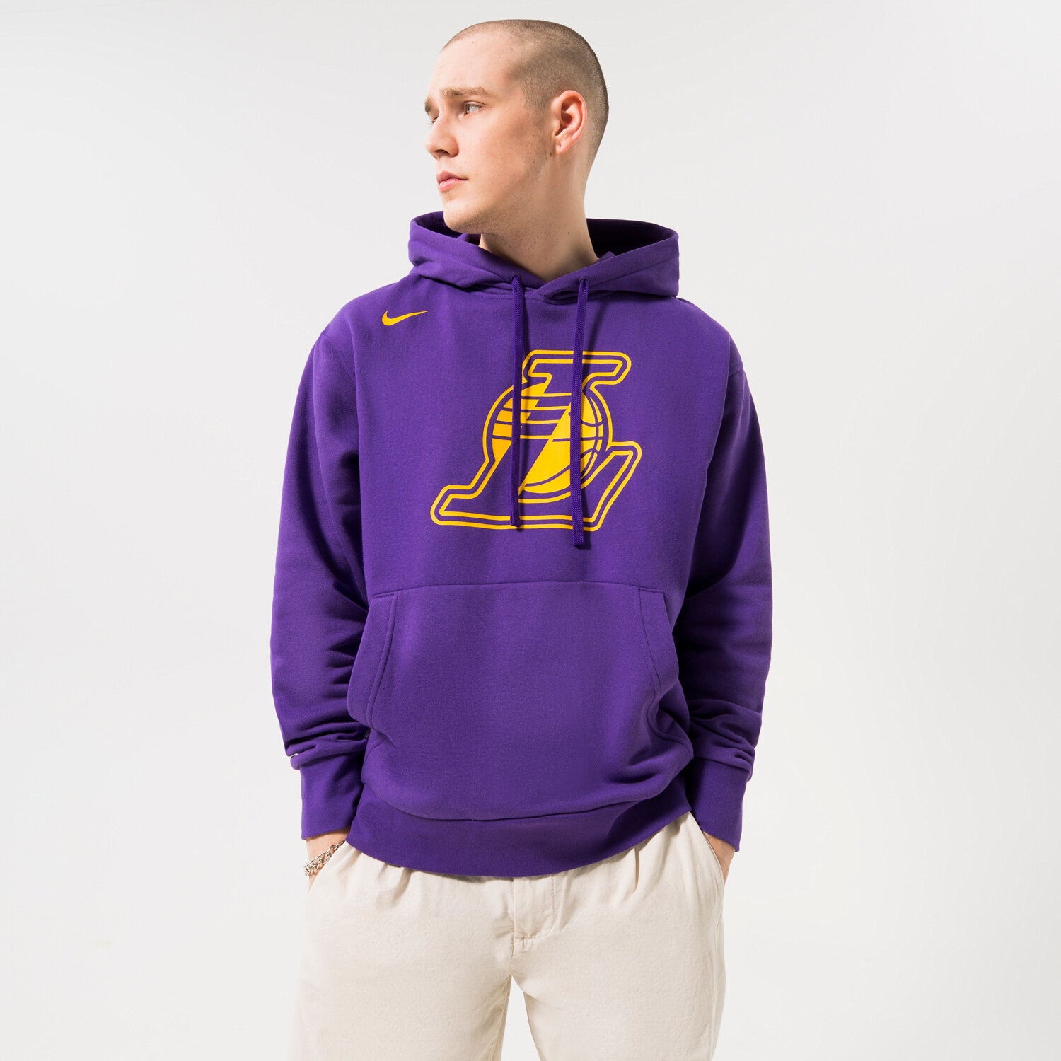 Herren NIKE SWEATSHIRT LAL M NK FLC PO ESSNTL GX NBA DR9401-504 Blau